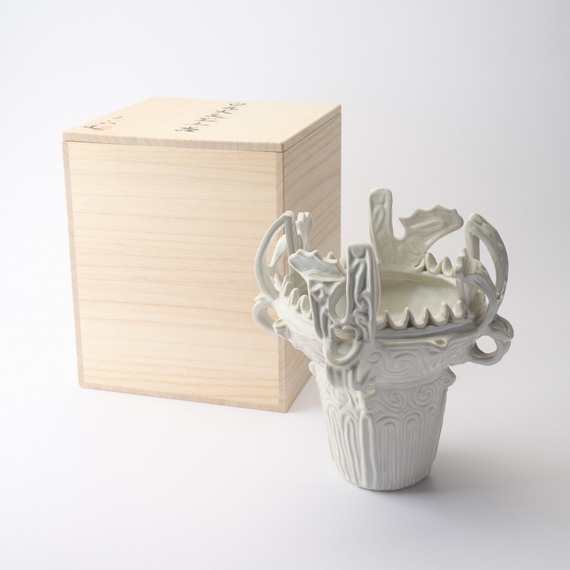 Homura White Jomon Flame Vessel