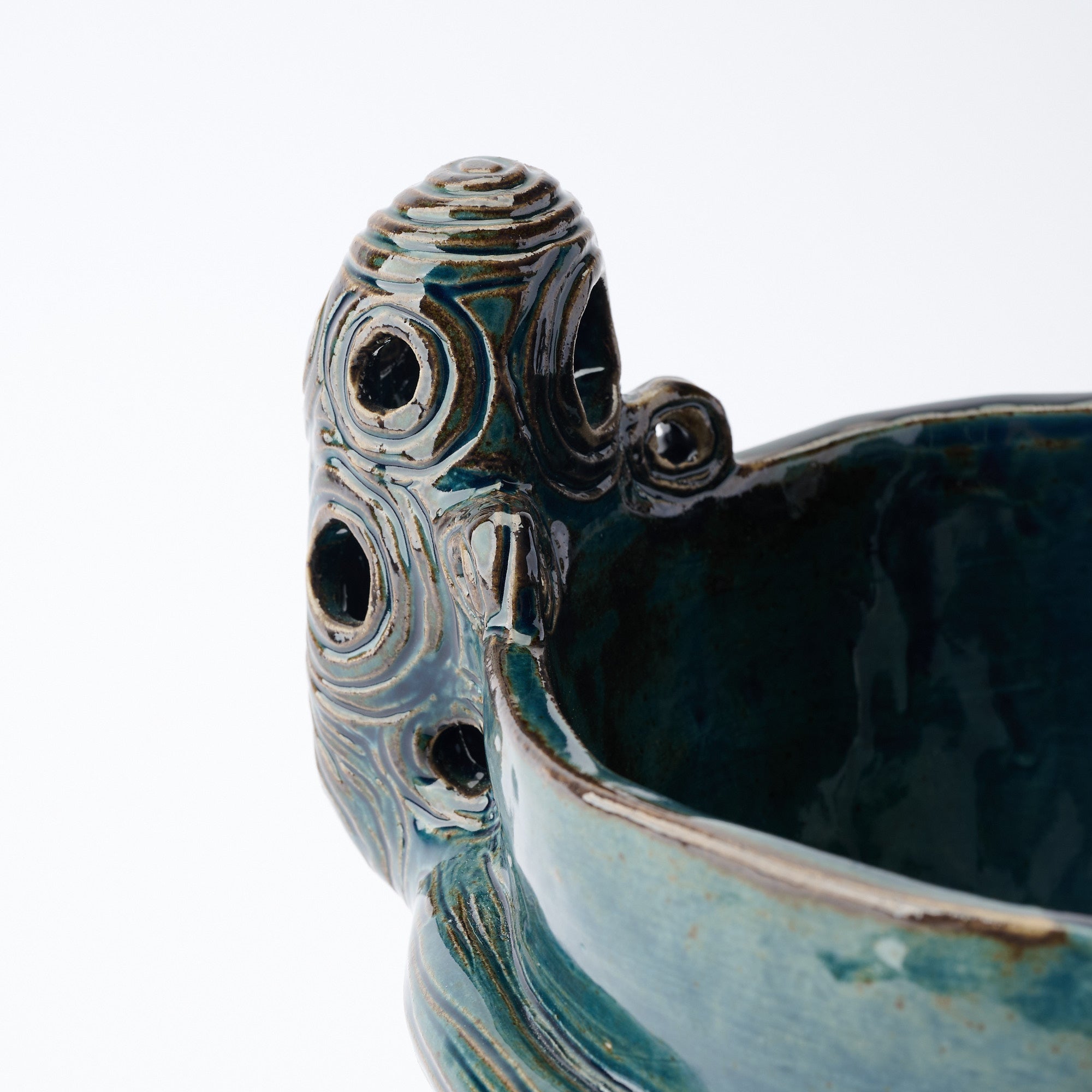 Suien Blue Jomon Cachepot