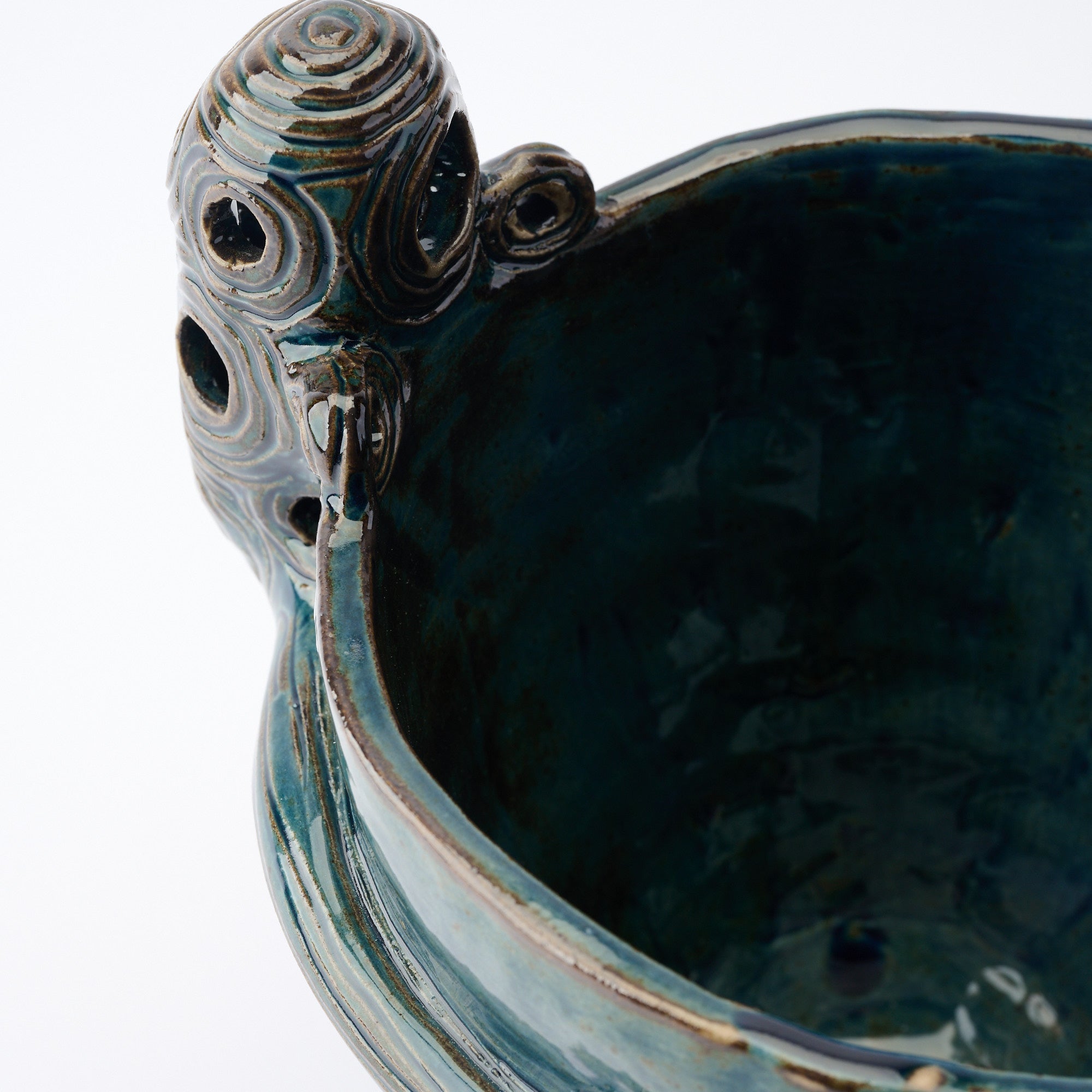 Suien Blue Jomon Cachepot