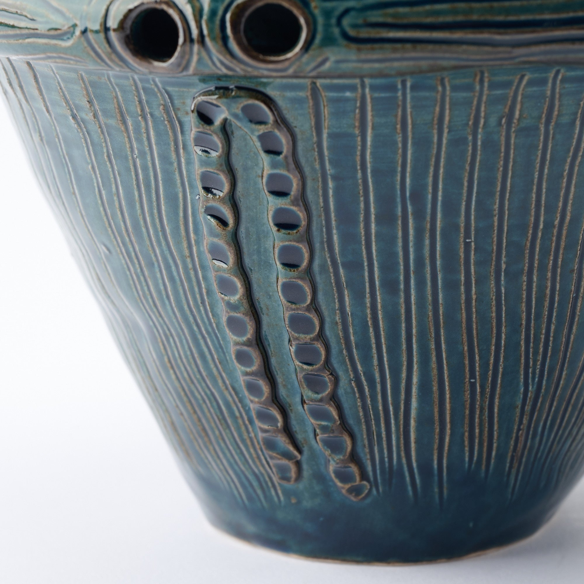 Suien Blue Jomon Cachepot