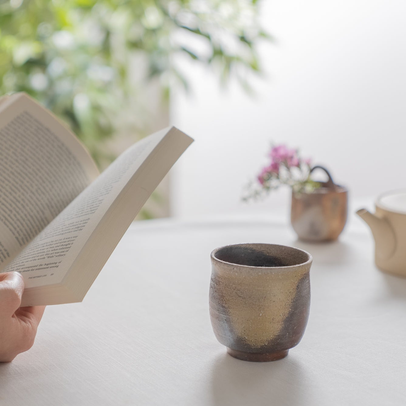 Sangiri Yunomi Japanese Teacup Pair
