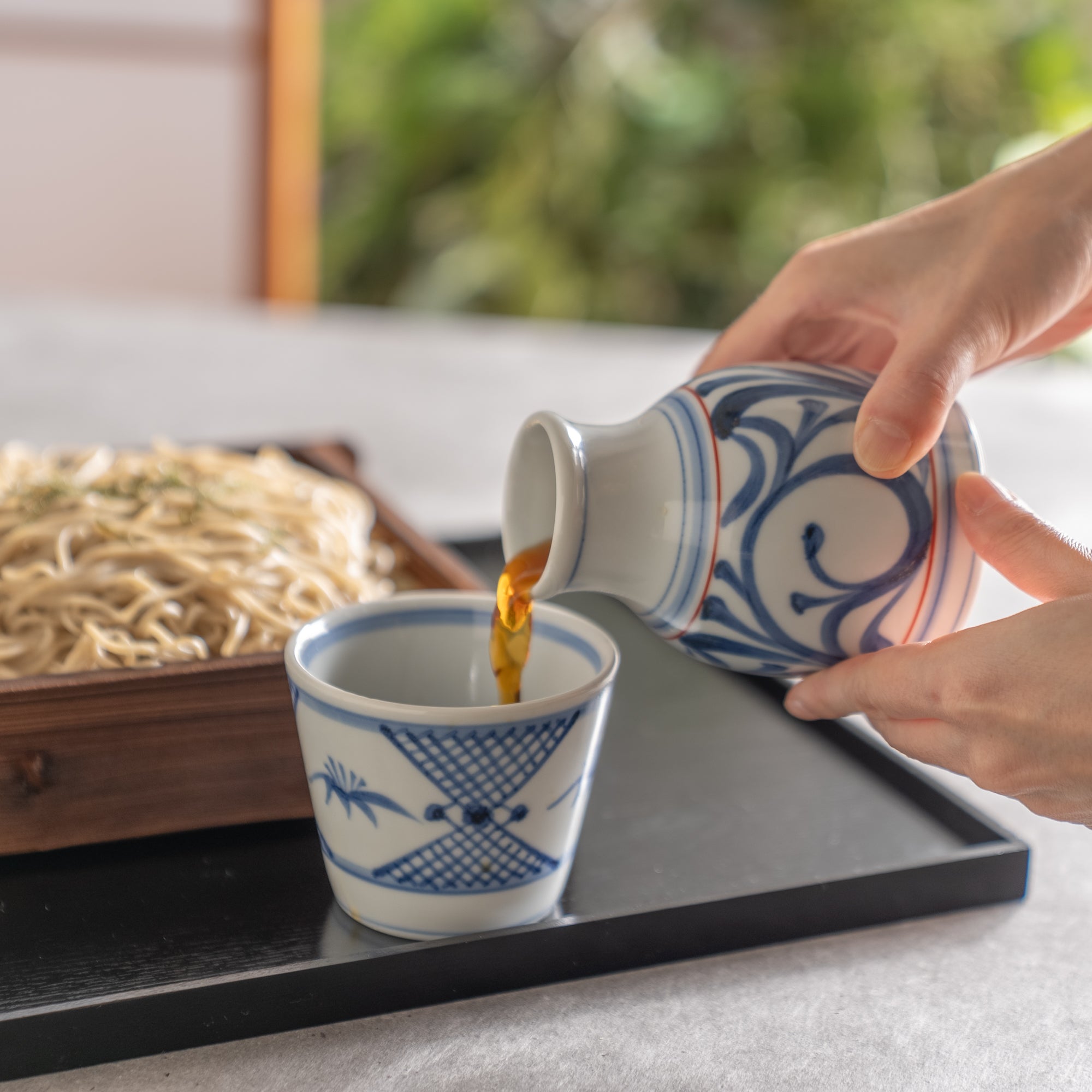 Traditional Patterned Sauce Bottle 7.8 fl oz