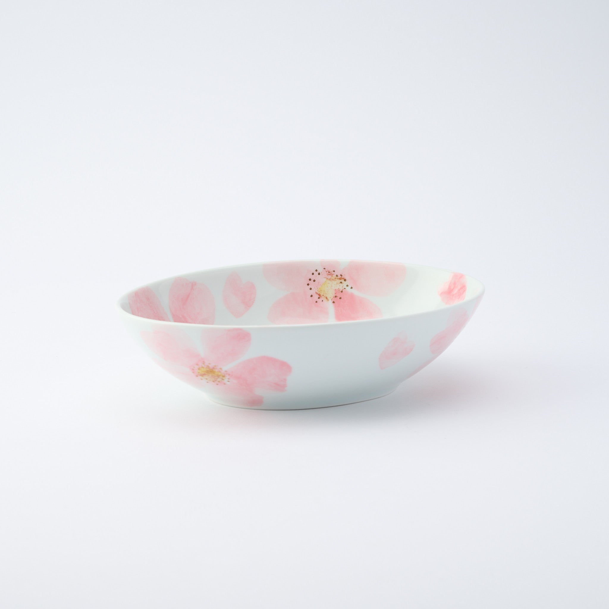 Blossoming Sakura Oval Large Bowl