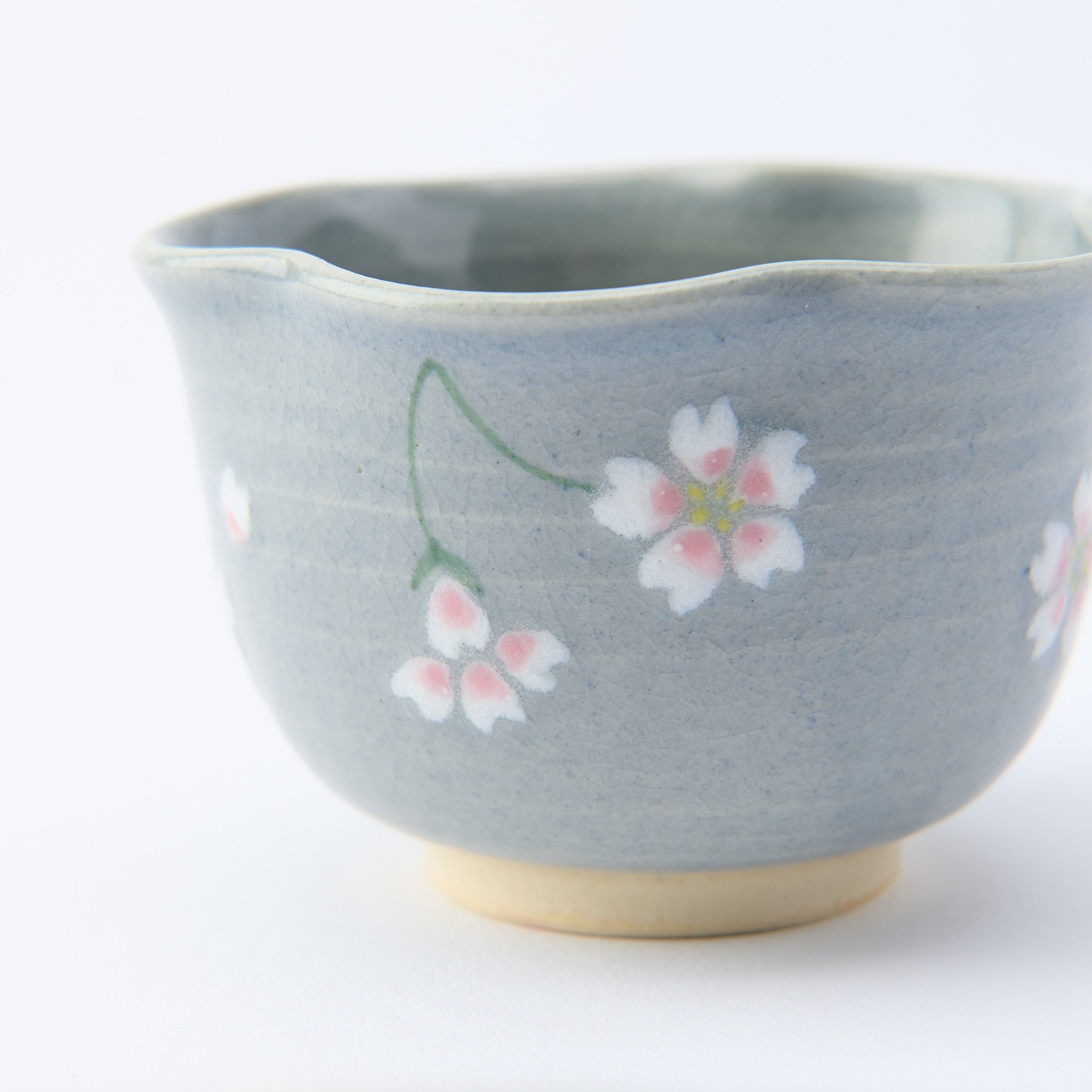 Floating Sakura Japanese Teacup