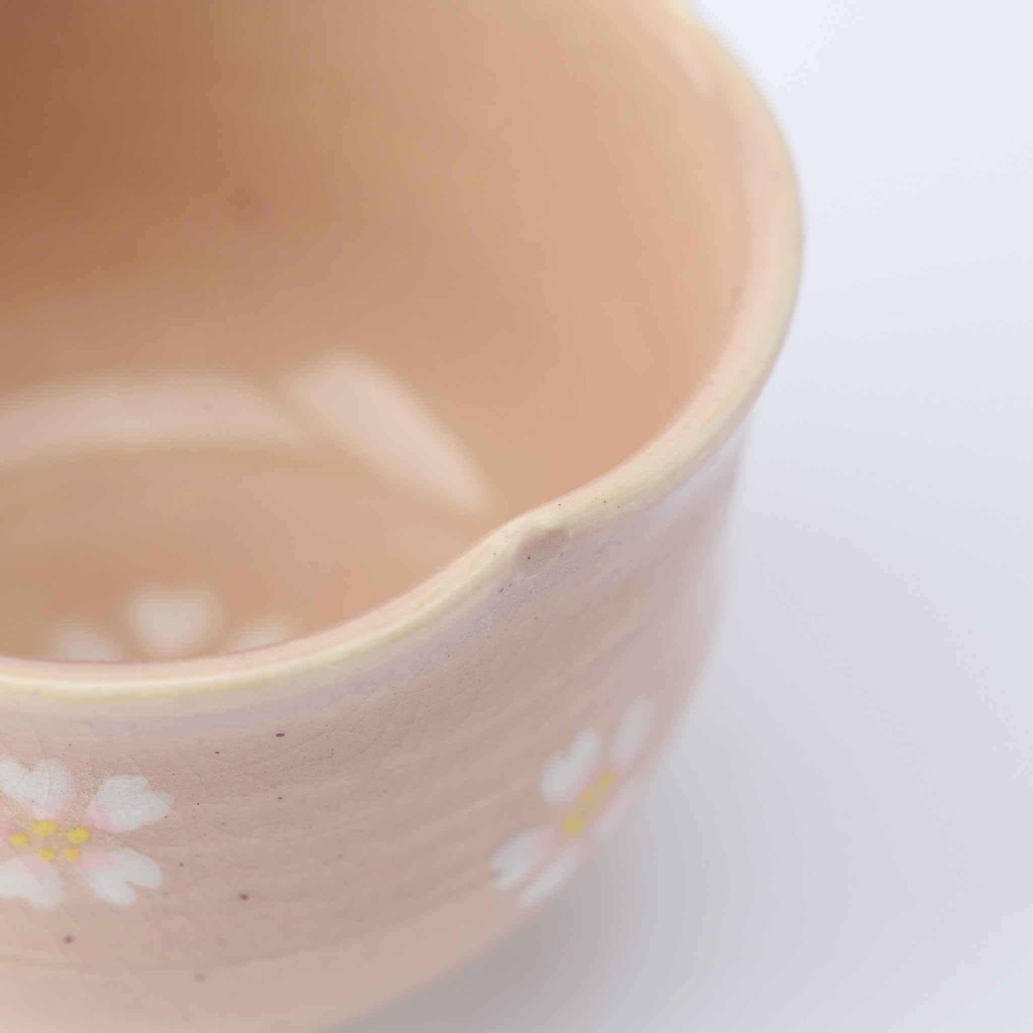 Floating Sakura Japanese Teacup
