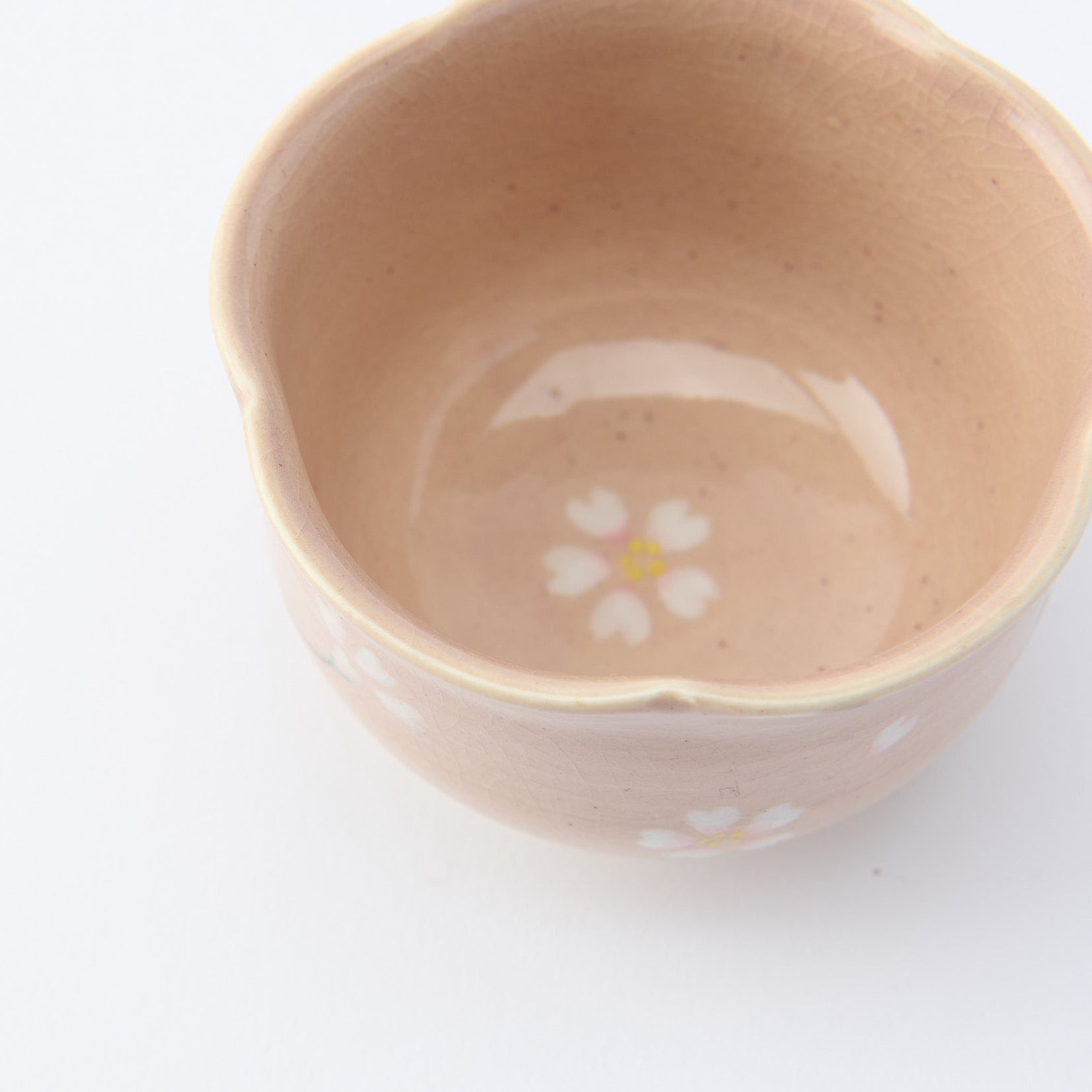 Floating Sakura Japanese Teacup