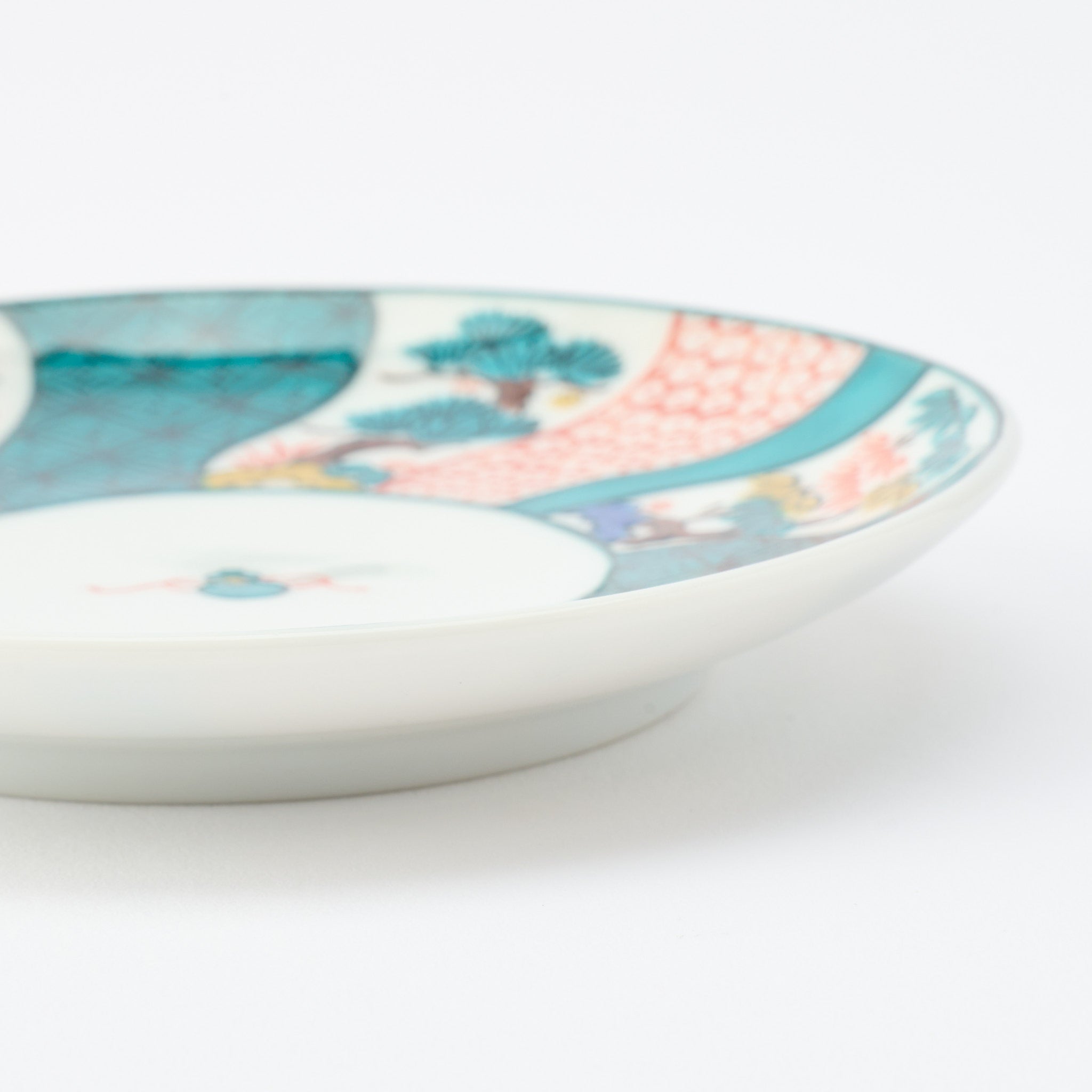 Kutani Art Heritage Designs Sauce Plate