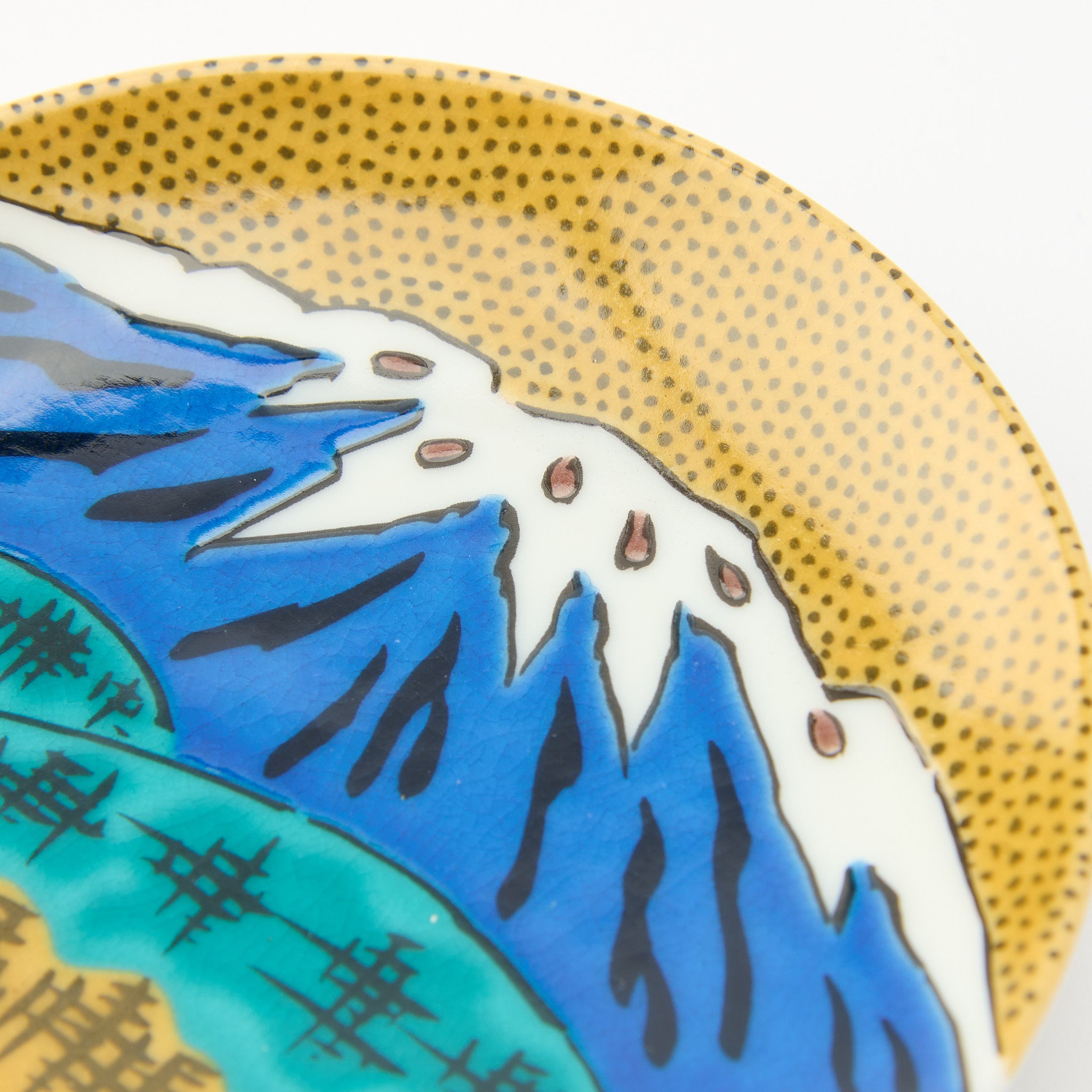 Kutani Art Heritage Designs Sauce Plate