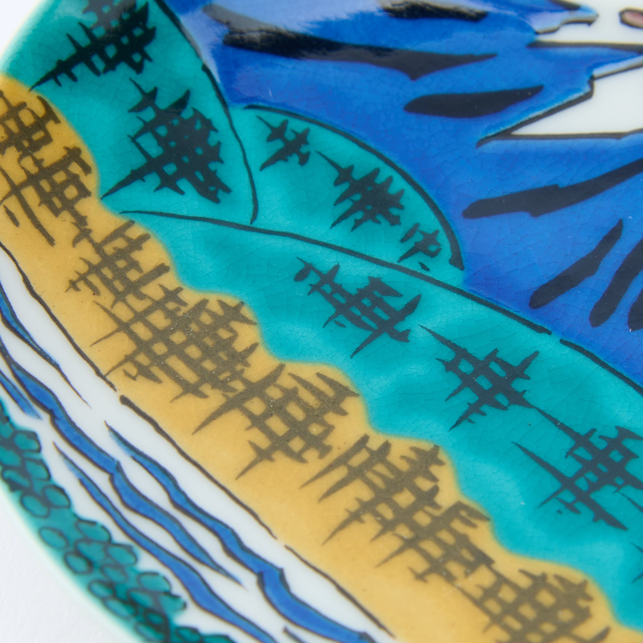 Kutani Art Heritage Designs Sauce Plate
