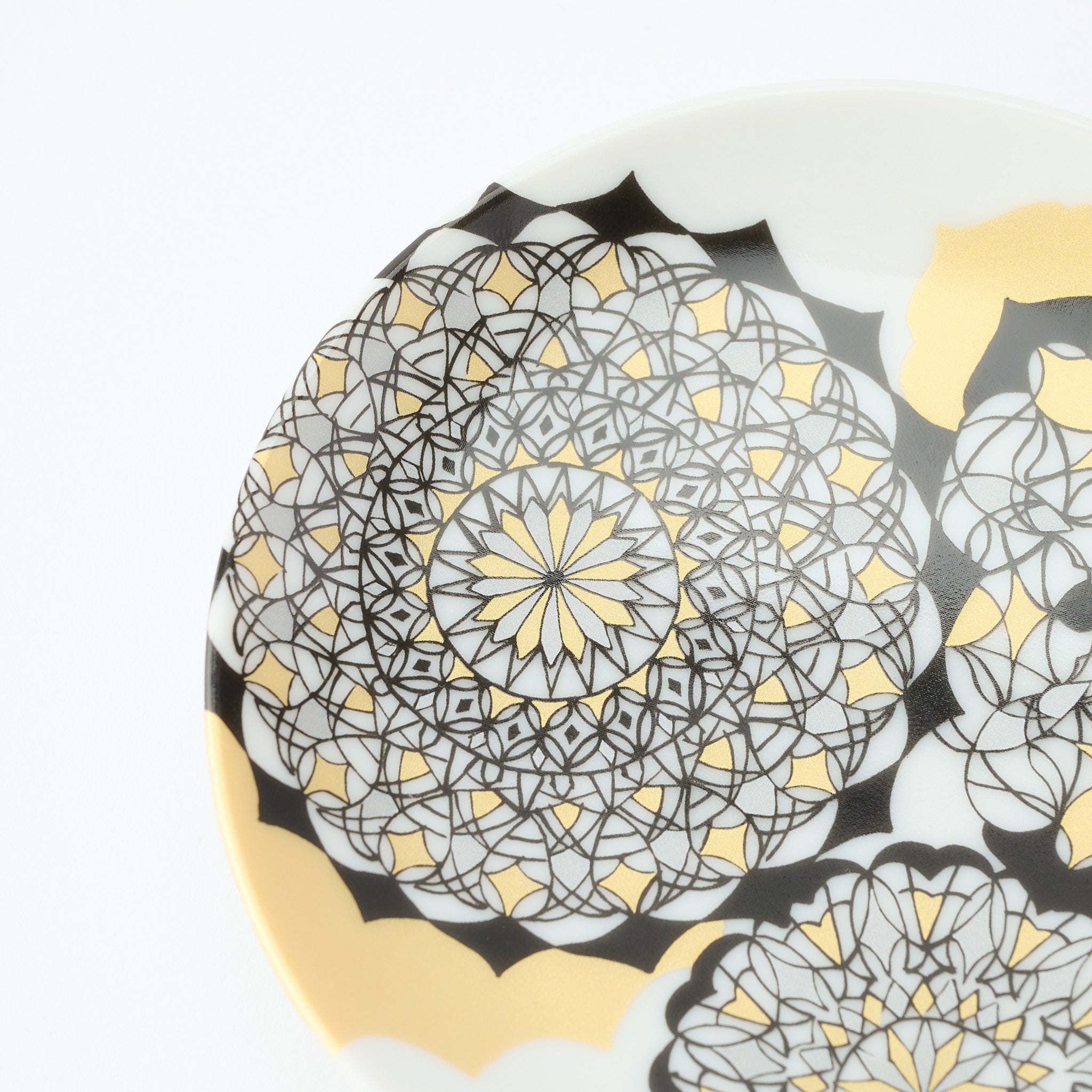 Kutani Art Colorful Saibyo Sauce Plate