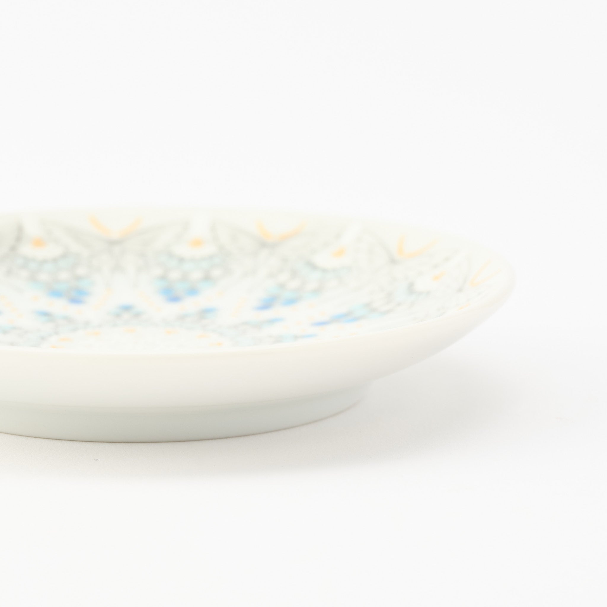 Kutani Art Colorful Saibyo Sauce Plate