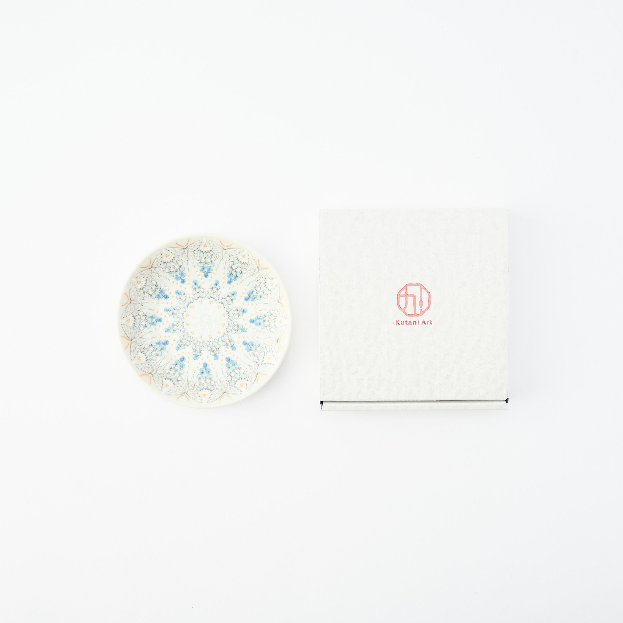 Kutani Art Colorful Saibyo Sauce Plate