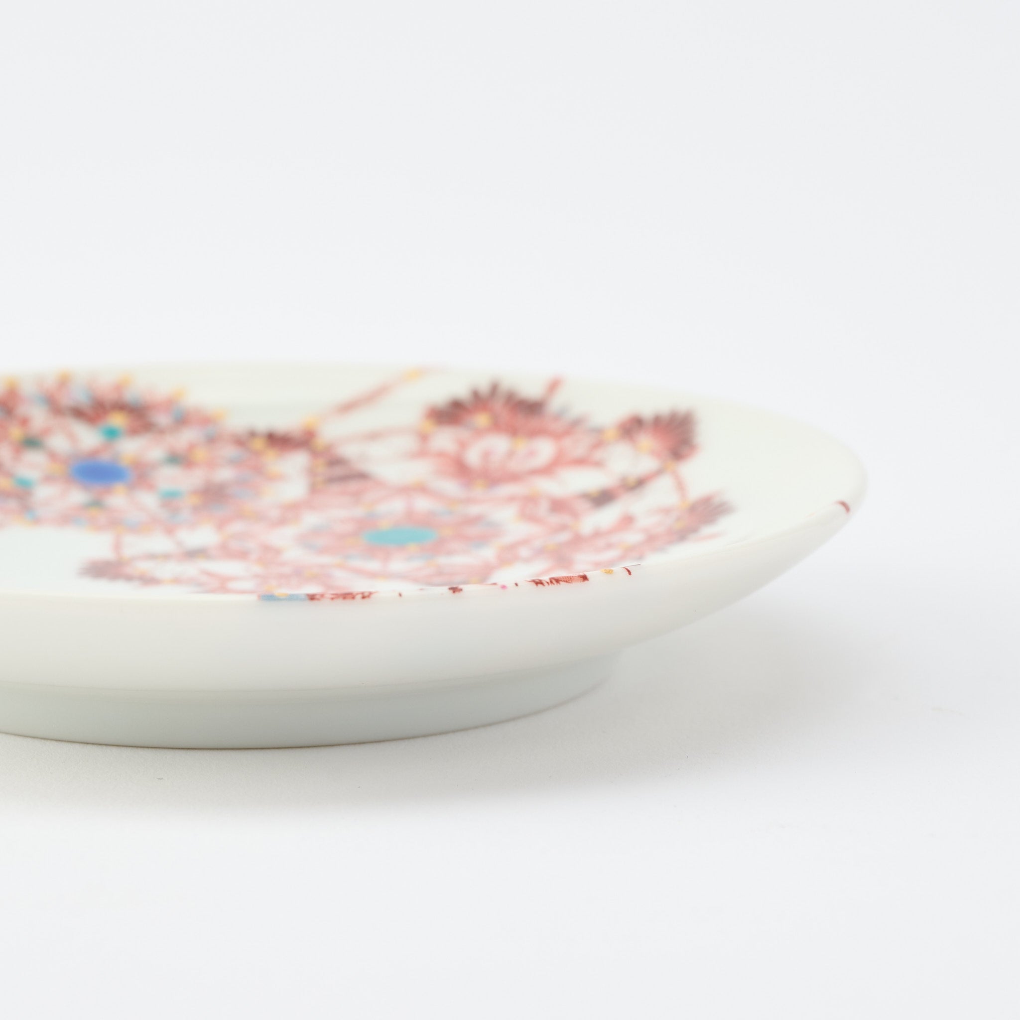 Kutani Art Colorful Saibyo Sauce Plate