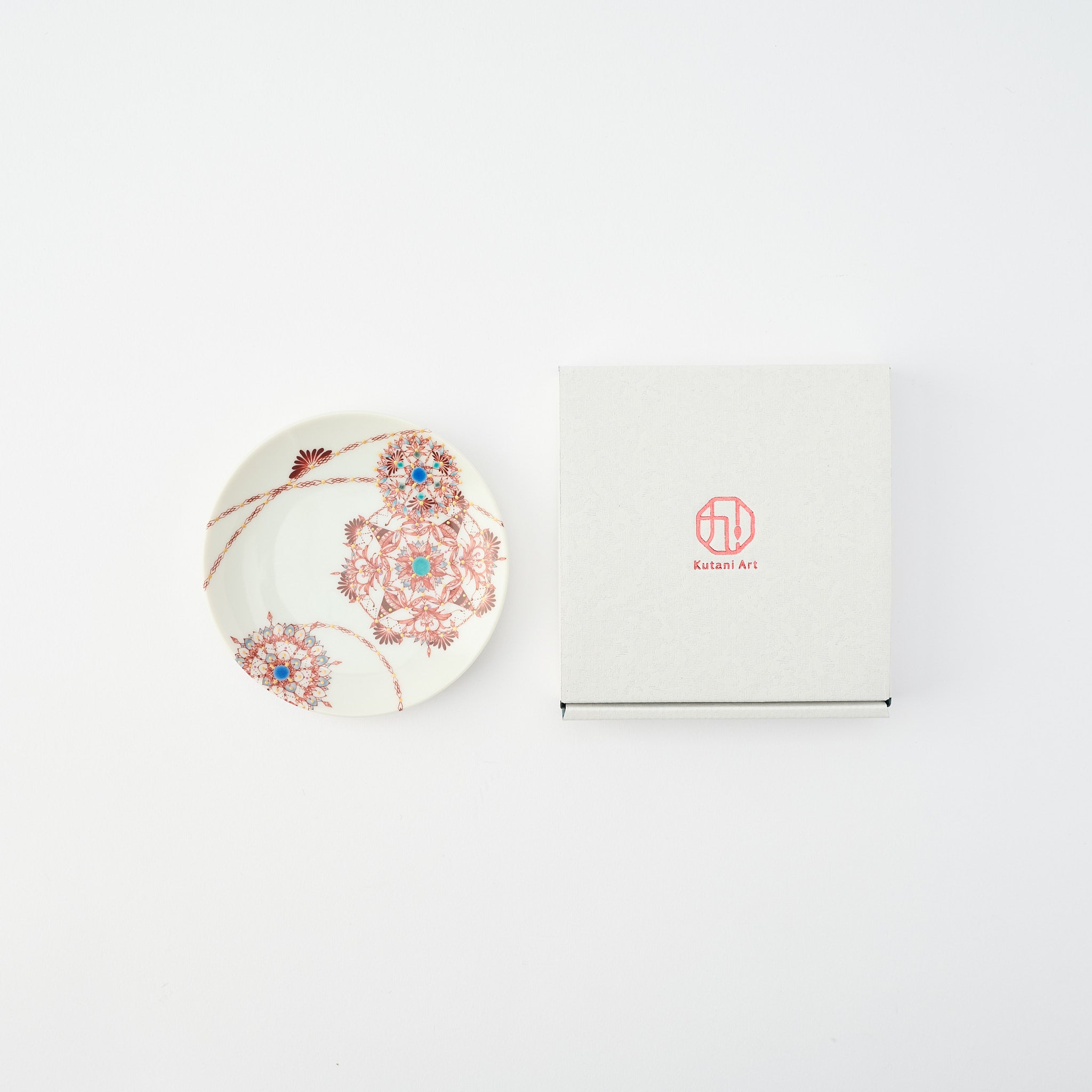 Kutani Art Colorful Saibyo Sauce Plate