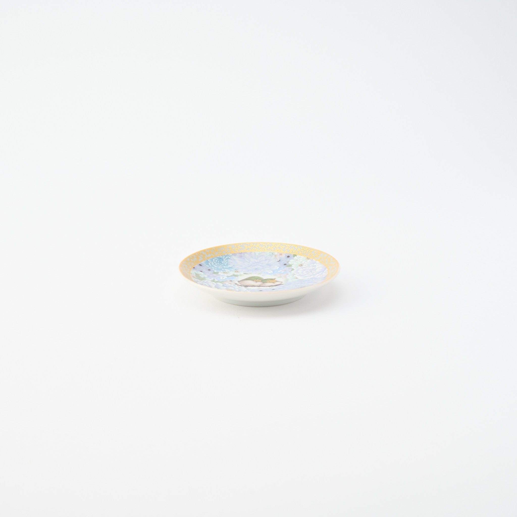 Kutani Art Colorful Saibyo Sauce Plate