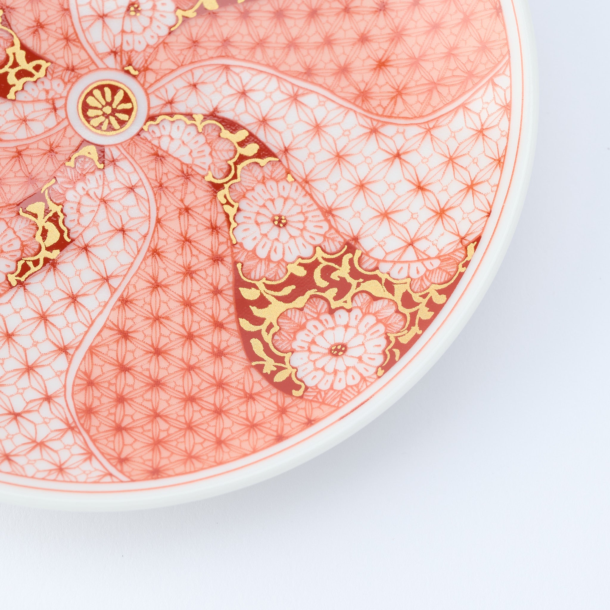 Kutani Art Colorful Saibyo Sauce Plate