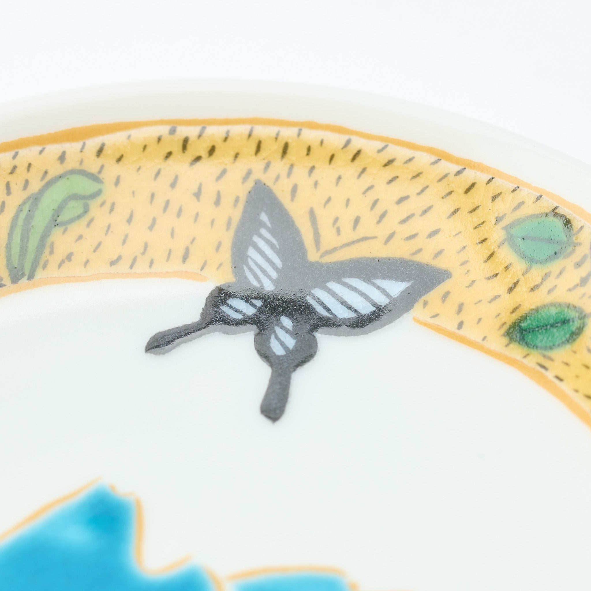 Kutani Art Heritage Designs Sauce Plate