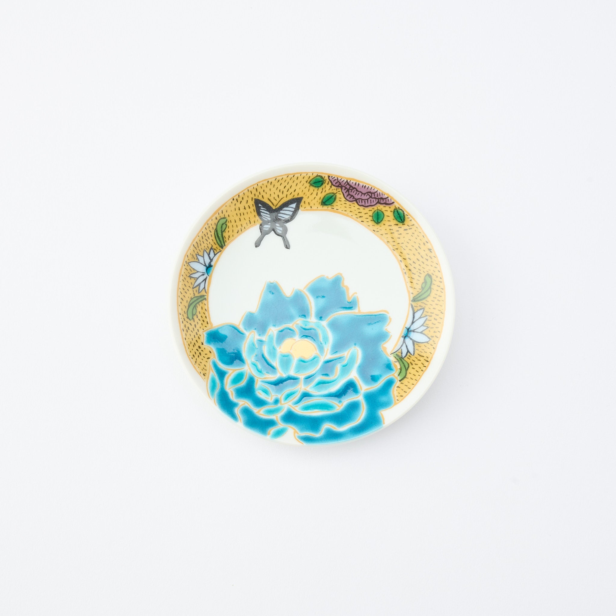 Kutani Art Heritage Designs Sauce Plate
