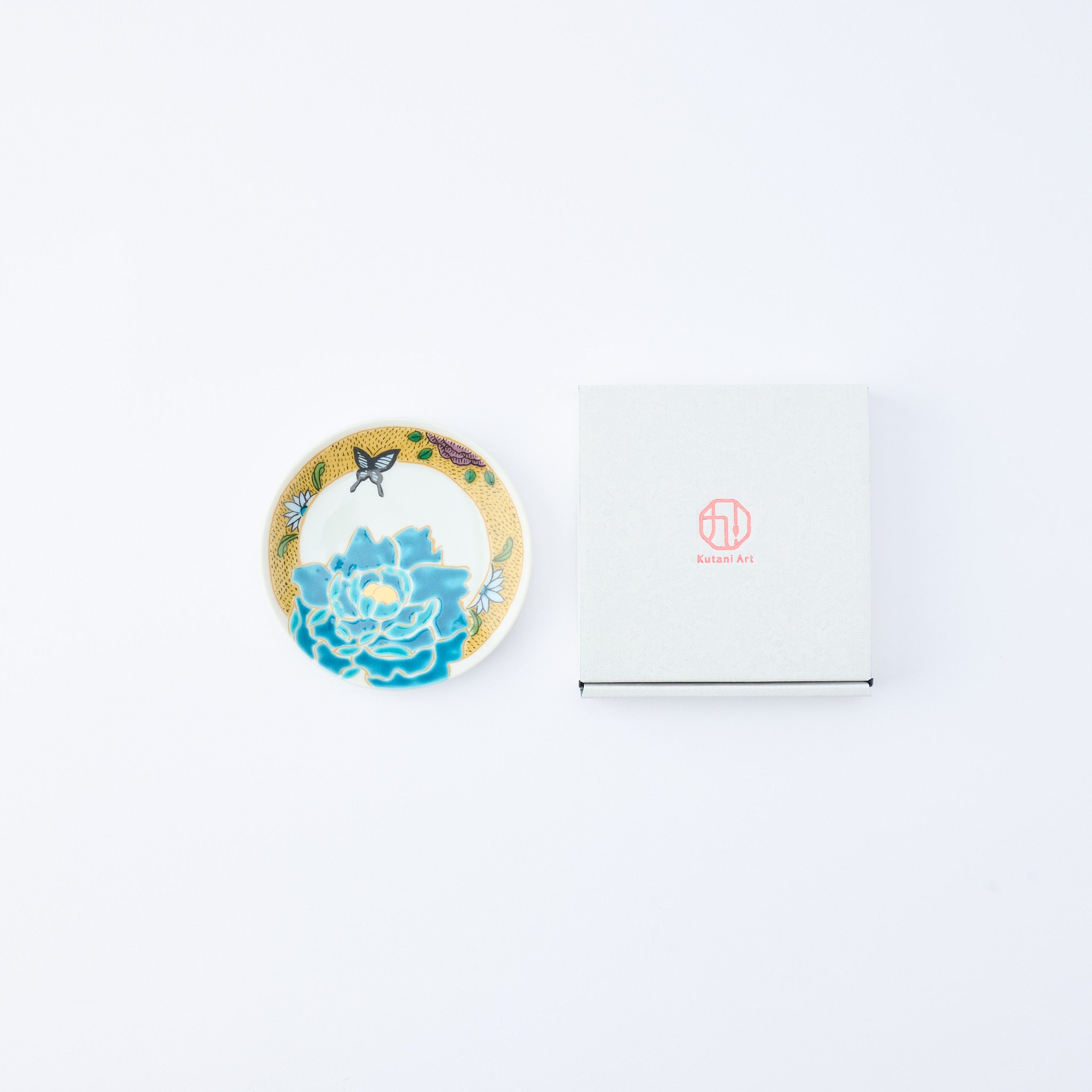 Kutani Art Heritage Designs Sauce Plate