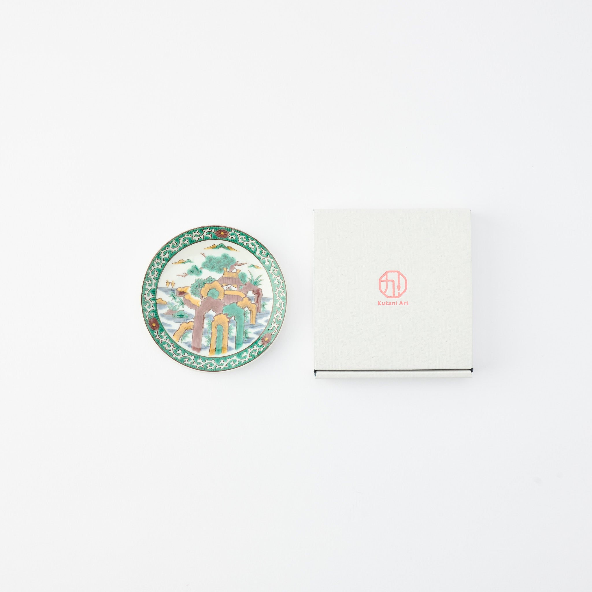 Kutani Art Heritage Designs Sauce Plate