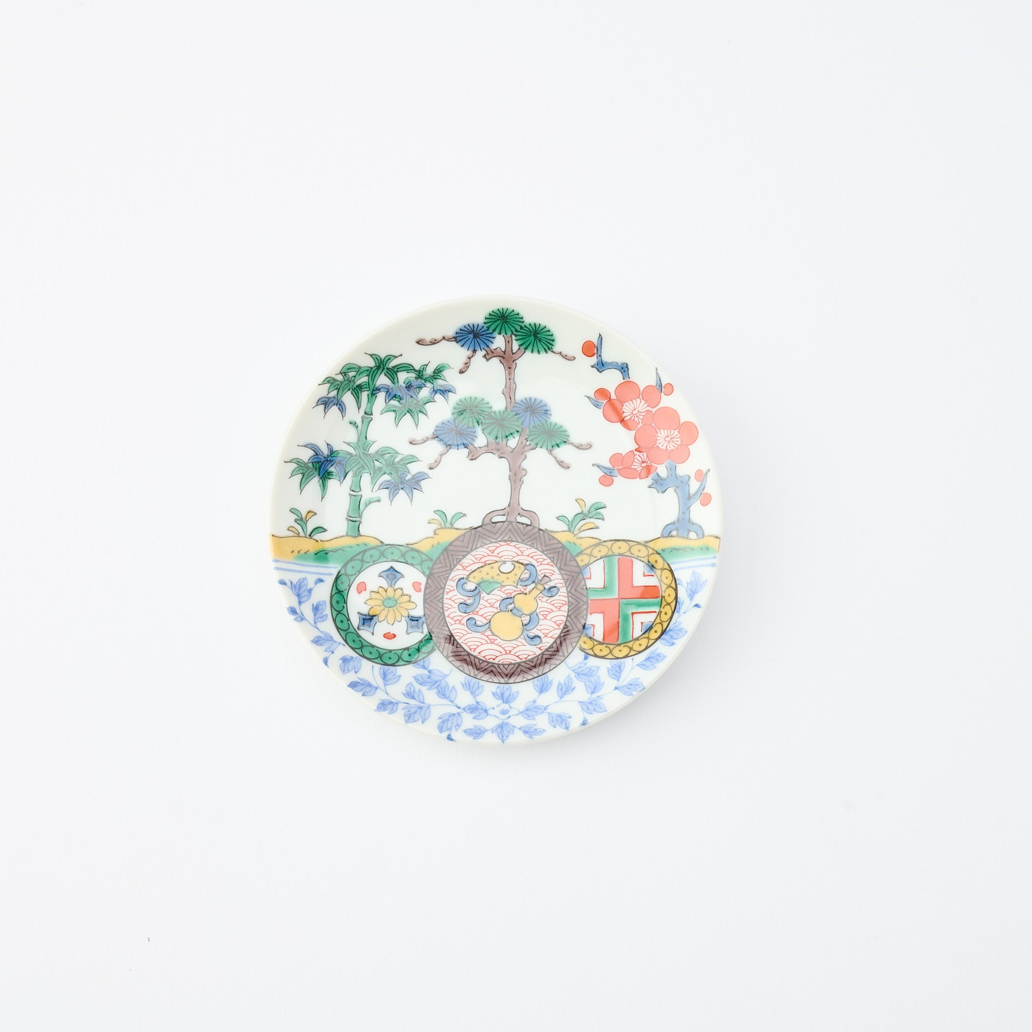 Kutani Art Heritage Designs Sauce Plate