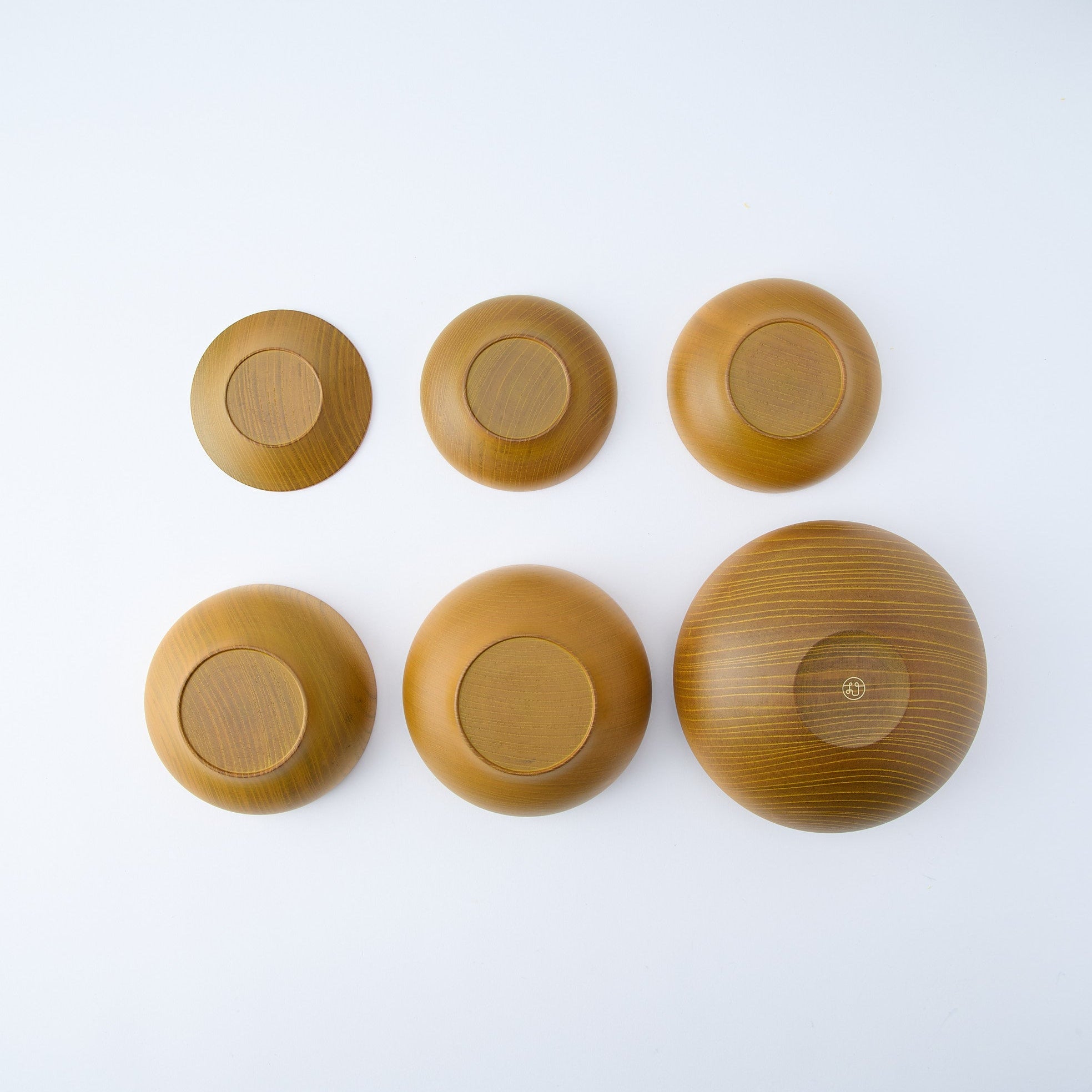Yellow Matte Wipe-Lacquer Finish Oryoki Bowl Set