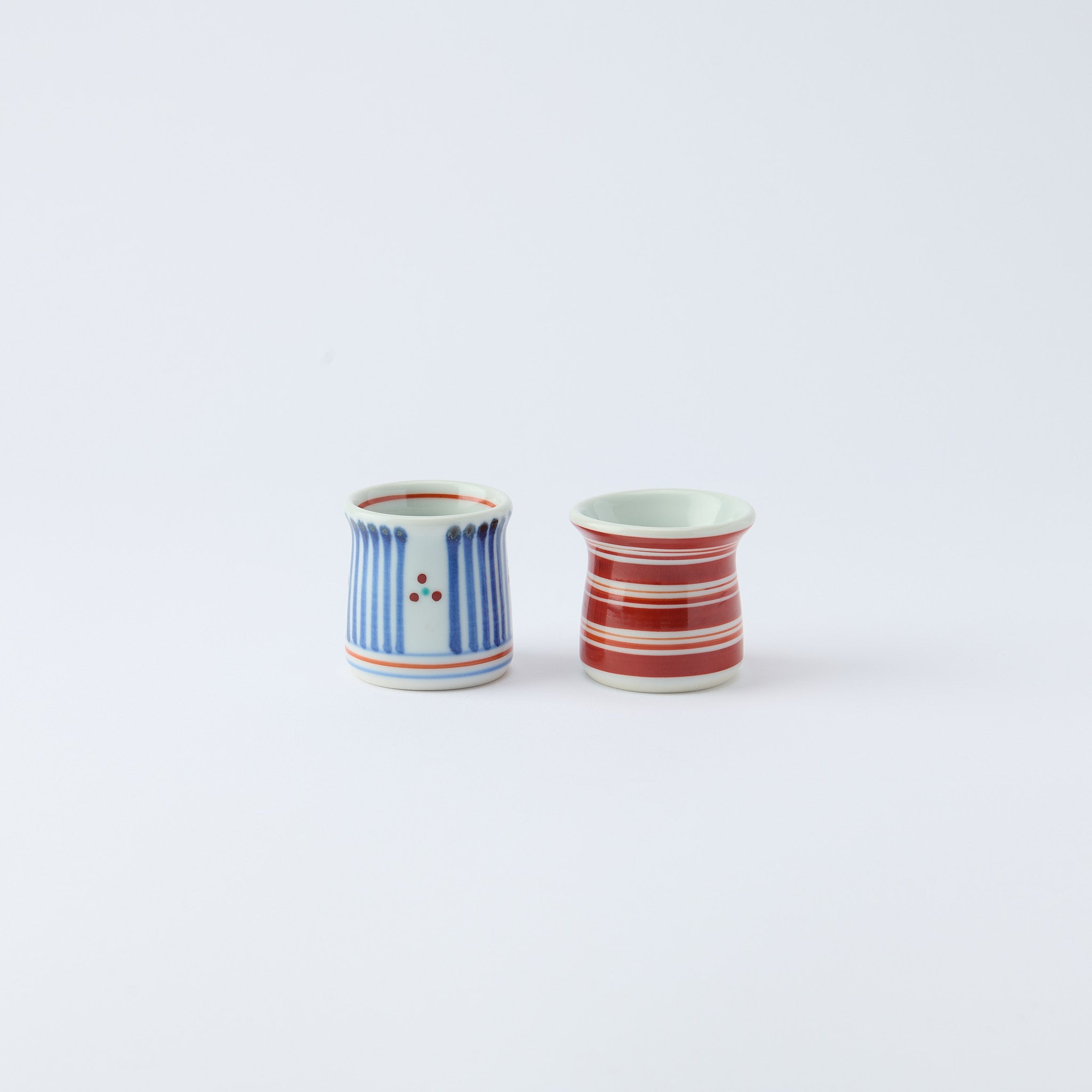 Blue and Red Lines Toothpick Holder
