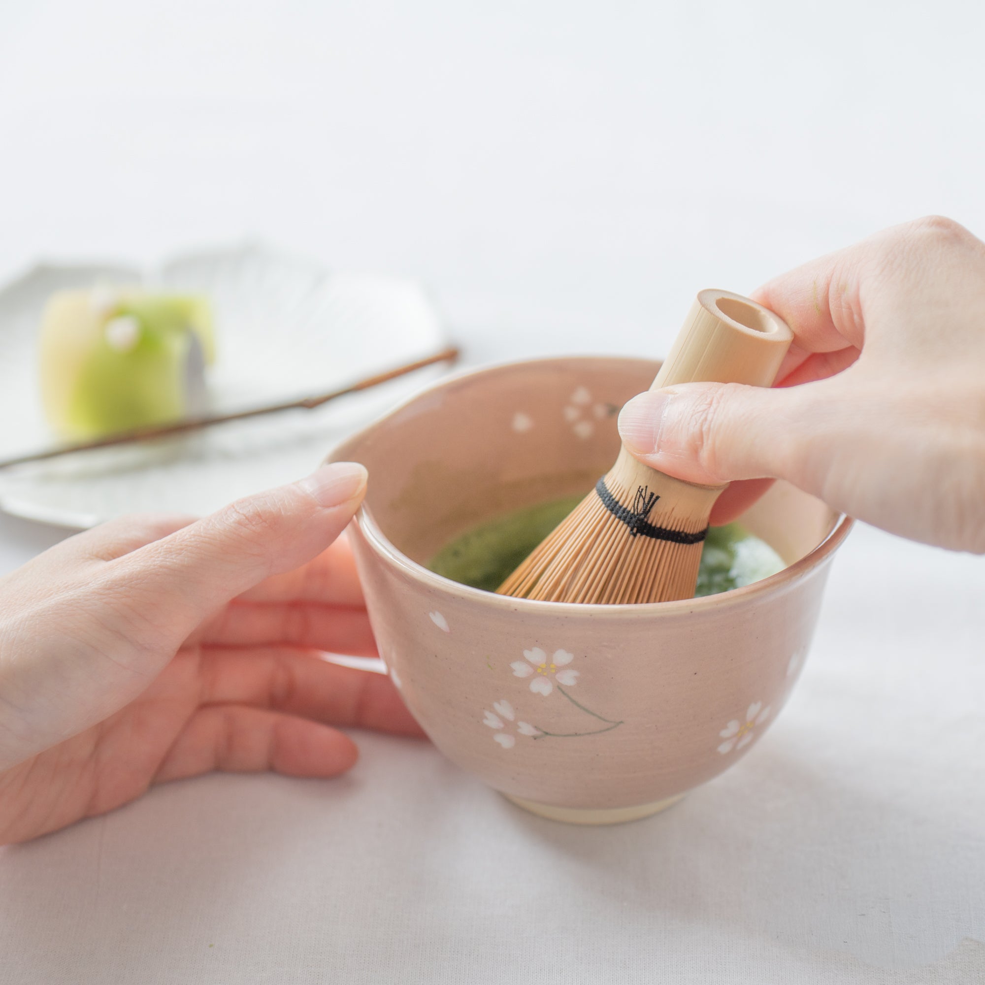 Floating Sakura Matcha Bowl