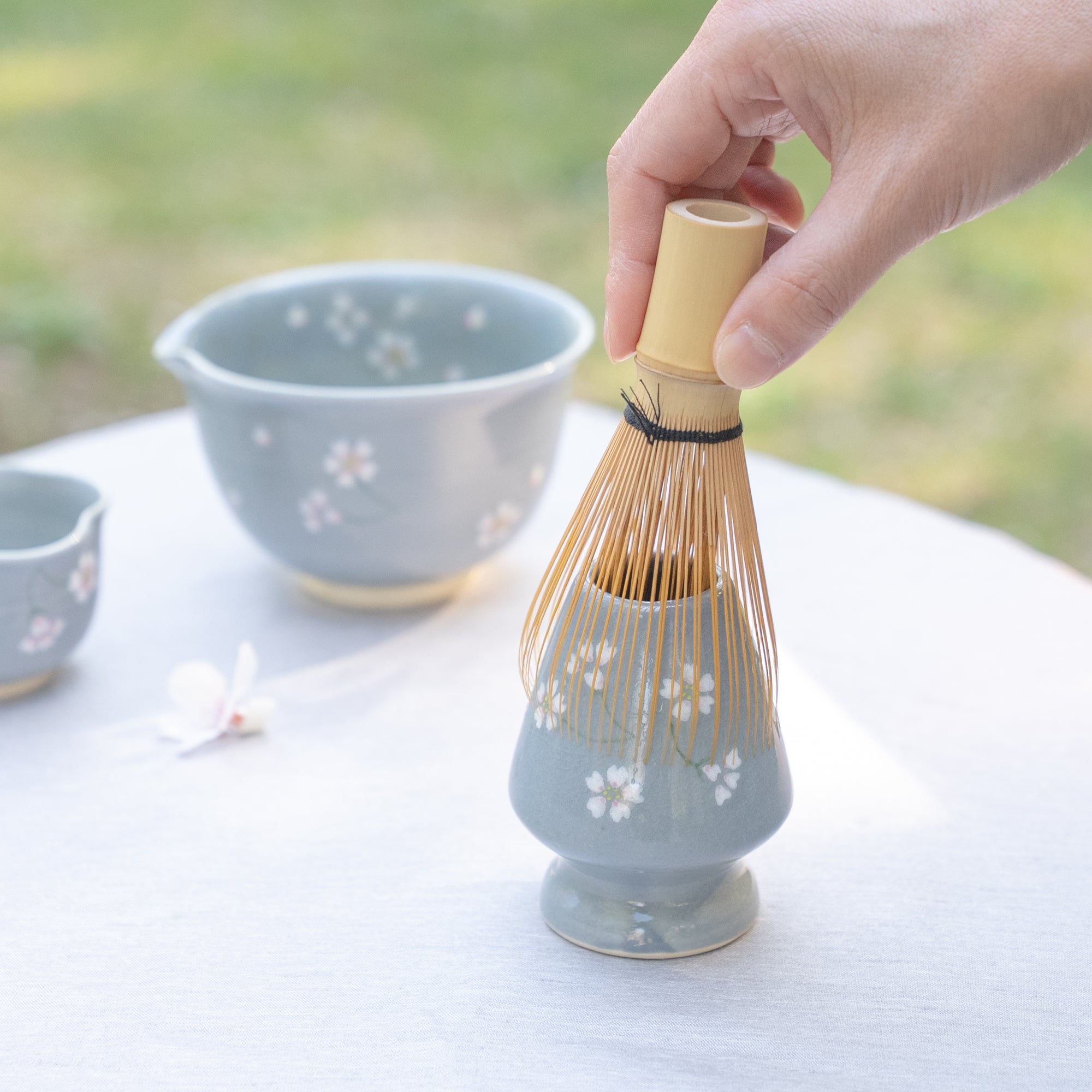 Floating Sakura Matcha Whisk Holder