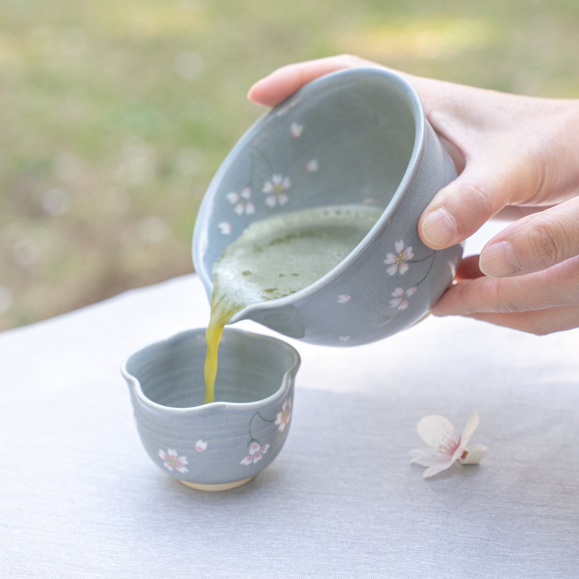 Floating Sakura Matcha Bowl