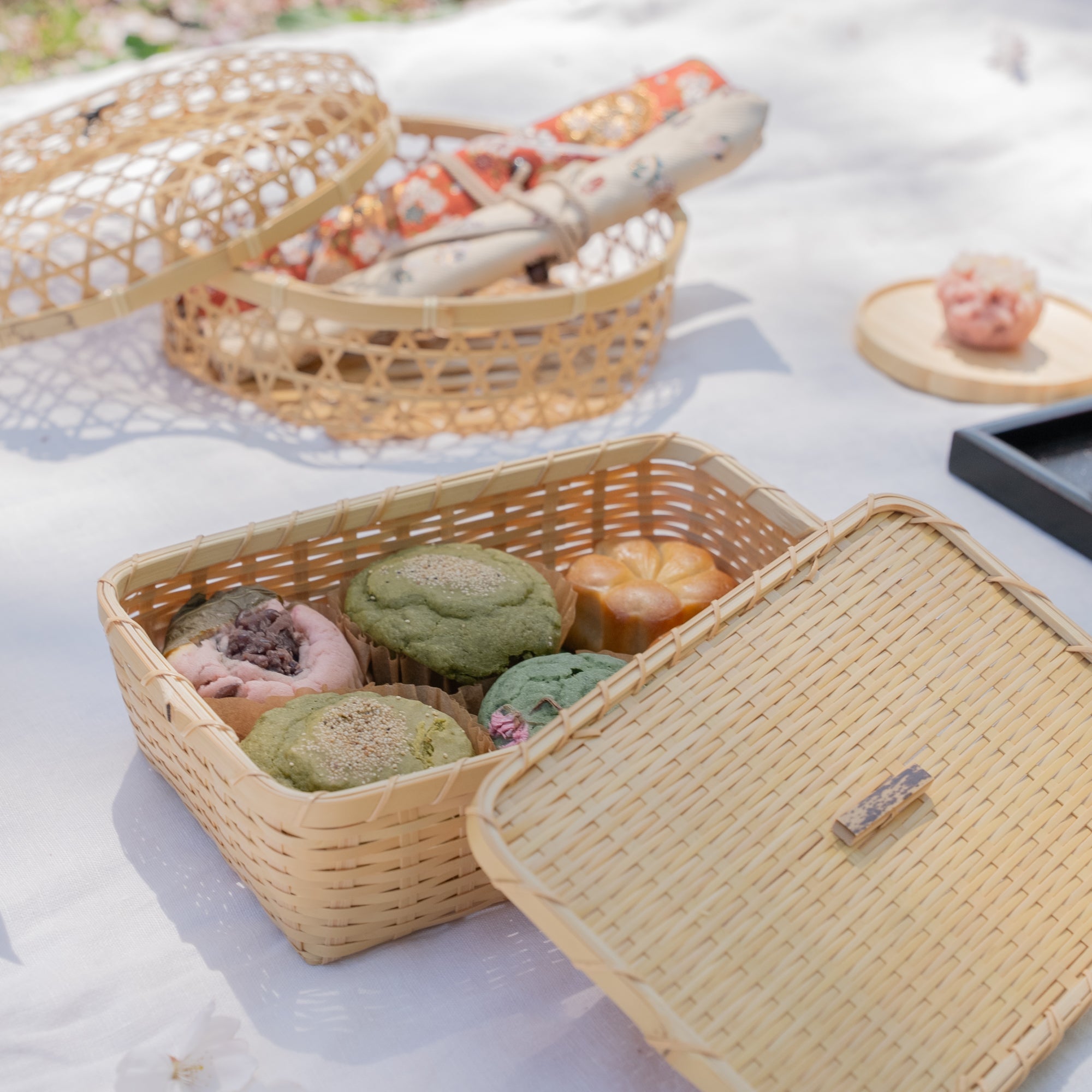 Woven Bamboo Bento Box L