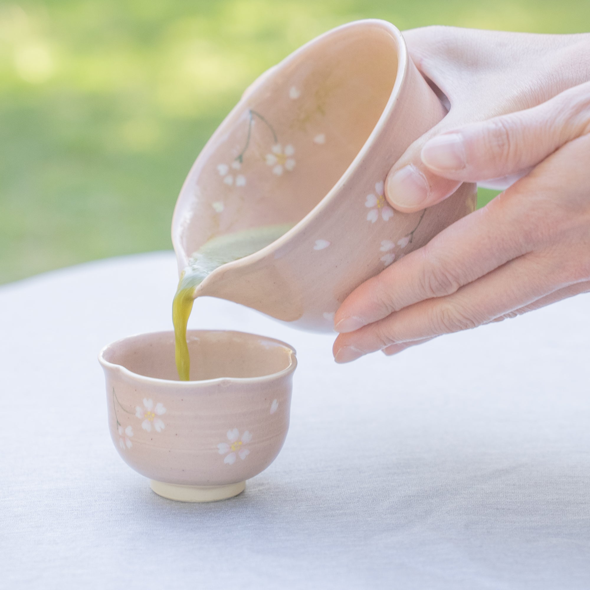 Floating Sakura Matcha Bowl
