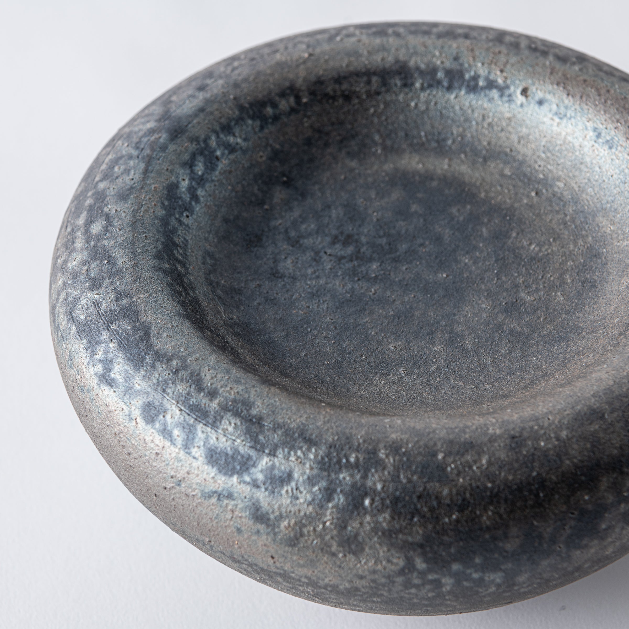 Hoher Beistellteller aus Schiefer, 15 cm