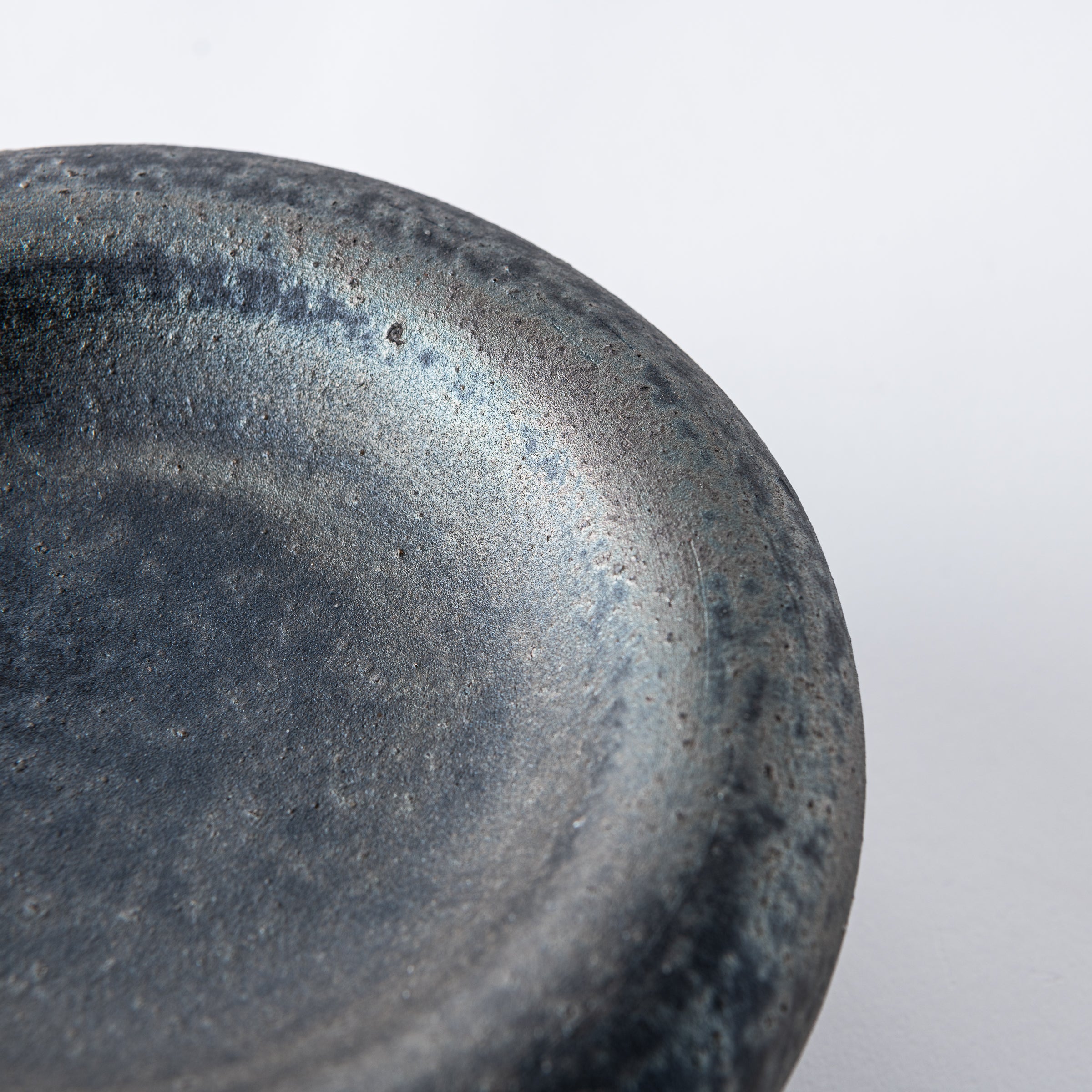 Hoher Beistellteller aus Schiefer, 15 cm