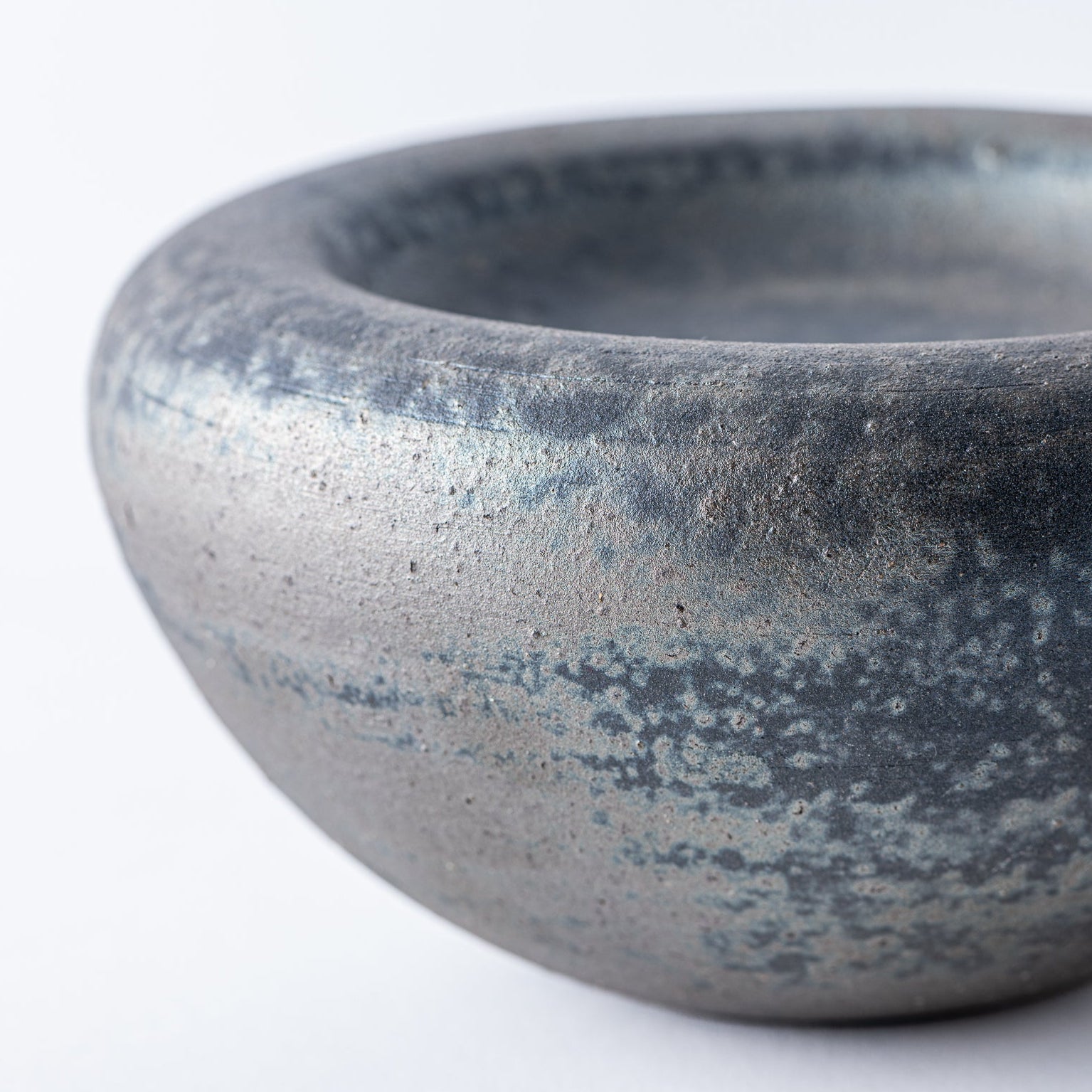Hoher Beistellteller aus Schiefer, 15 cm