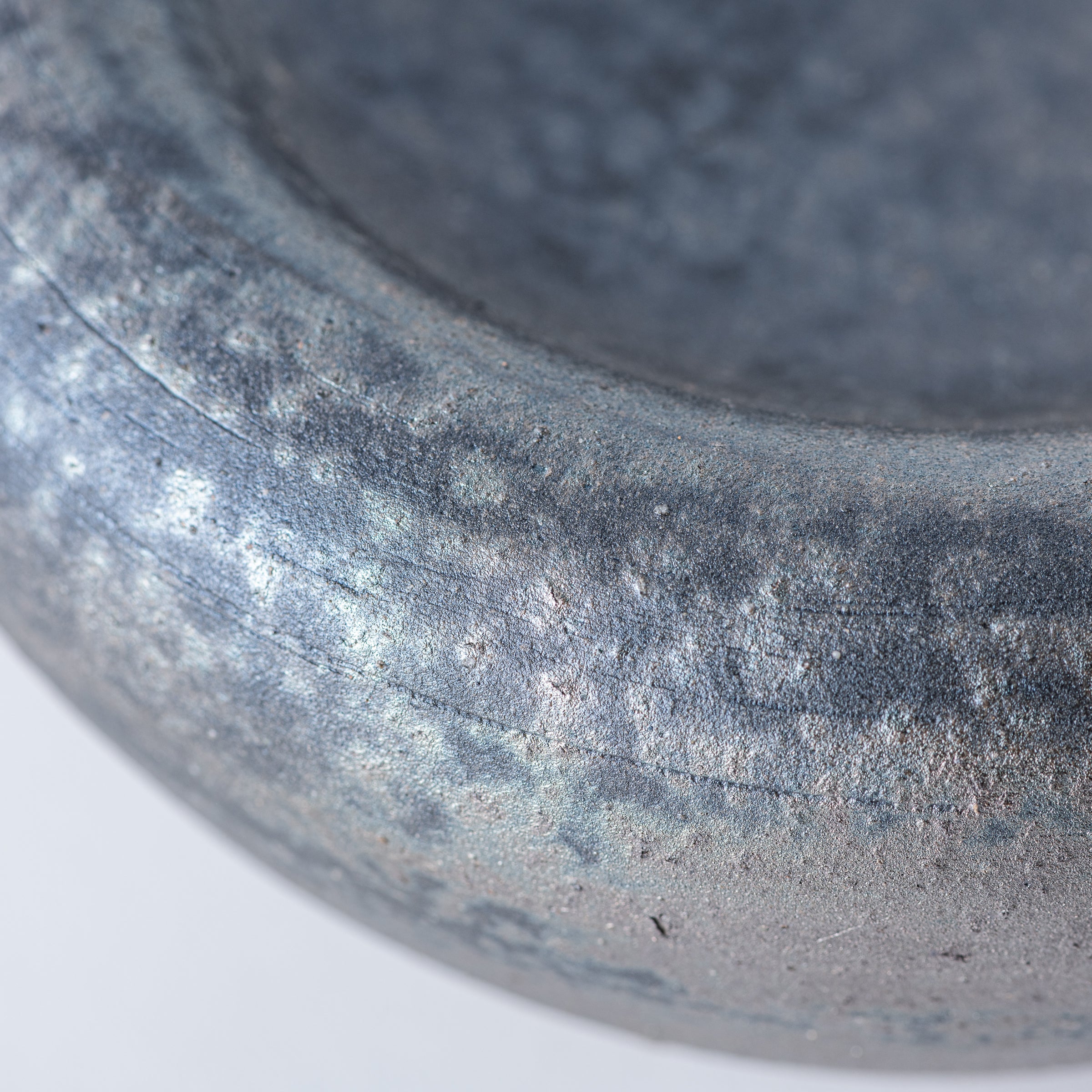 Hoher Beistellteller aus Schiefer, 15 cm
