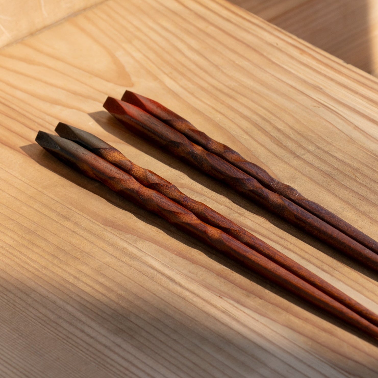 Spiral Carving Wood Grain Chopsticks