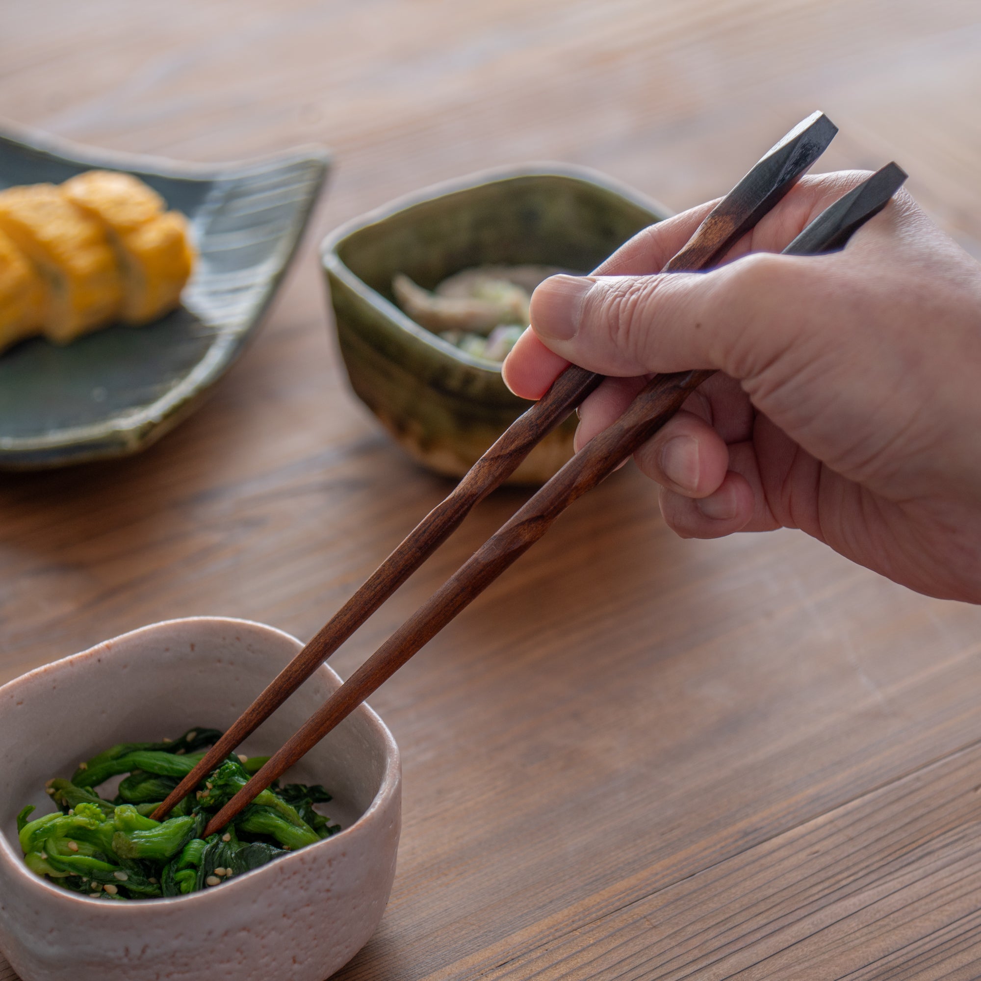 Spiral Carving Wood Grain Chopsticks