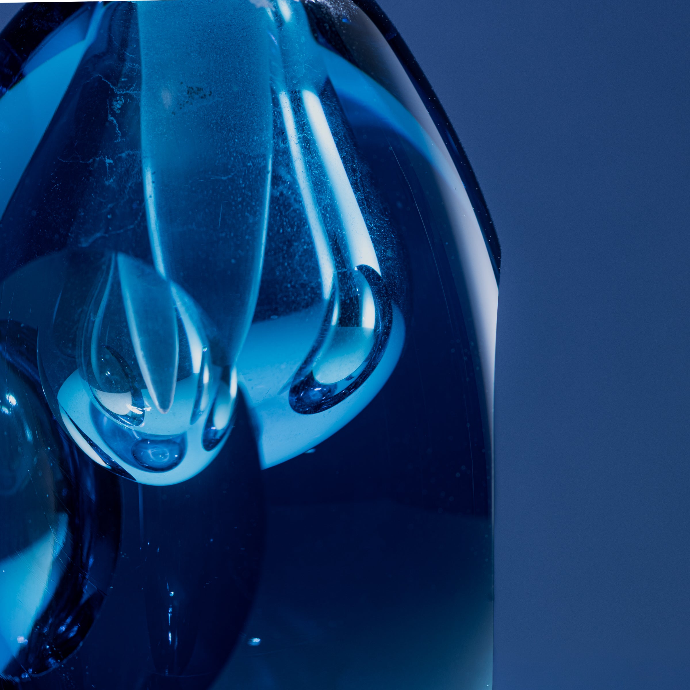 Erinnerungen an die Farben des Ozeans Blau Parfümflasche