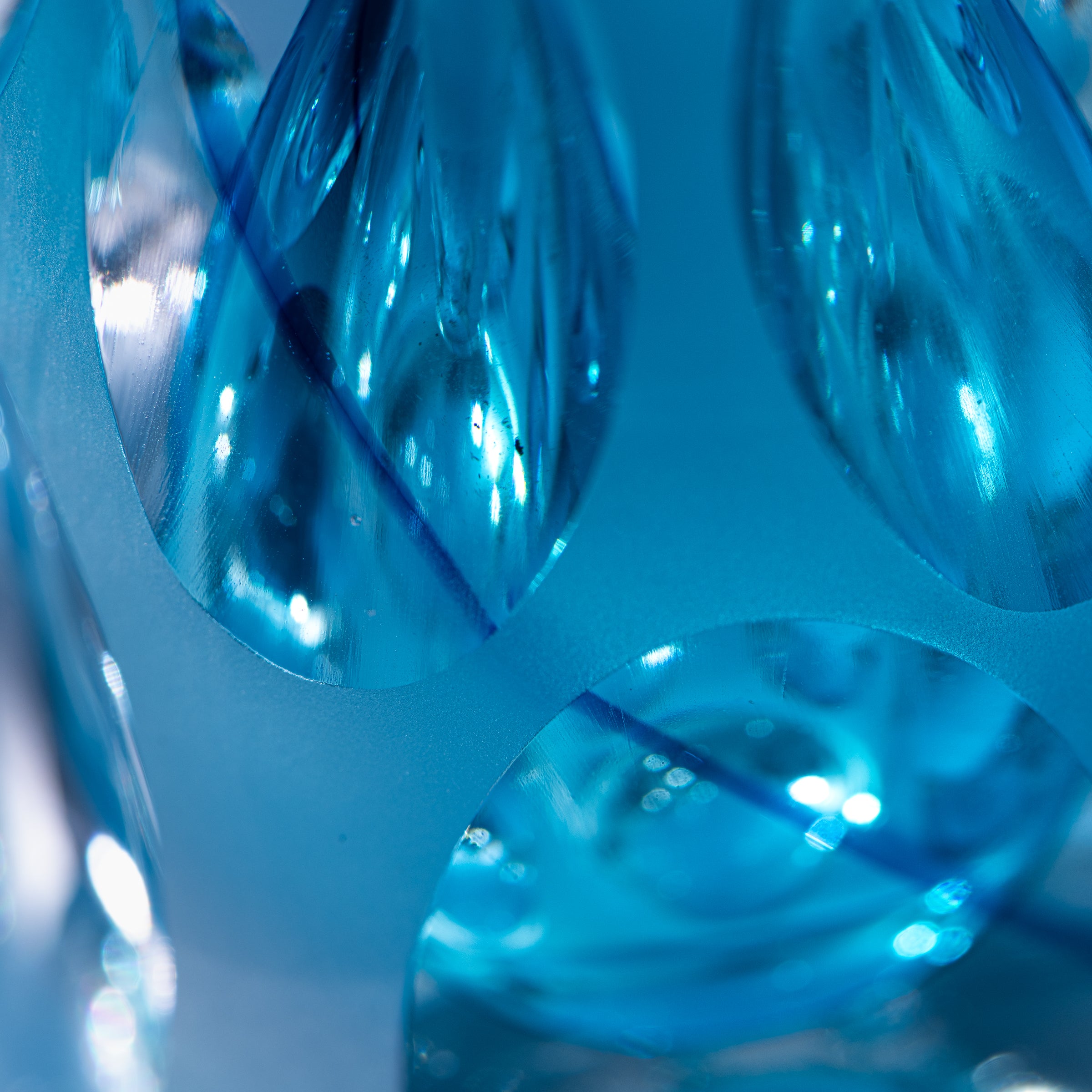 Erinnerungen an die Farben des Himmels Blau Parfümflasche