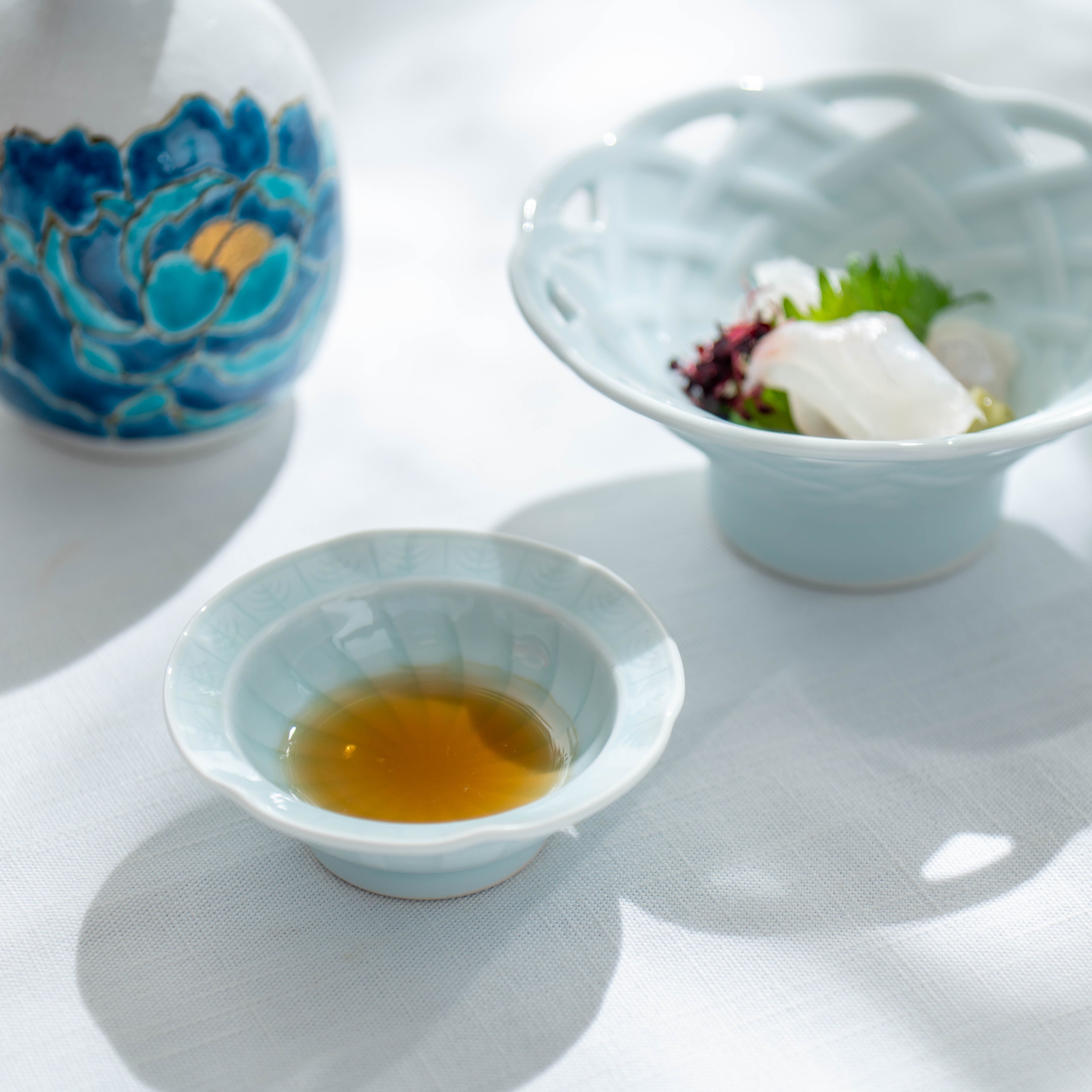 Kleine Kobachi-Schale mit Kaiseki-Wirbelmuster
