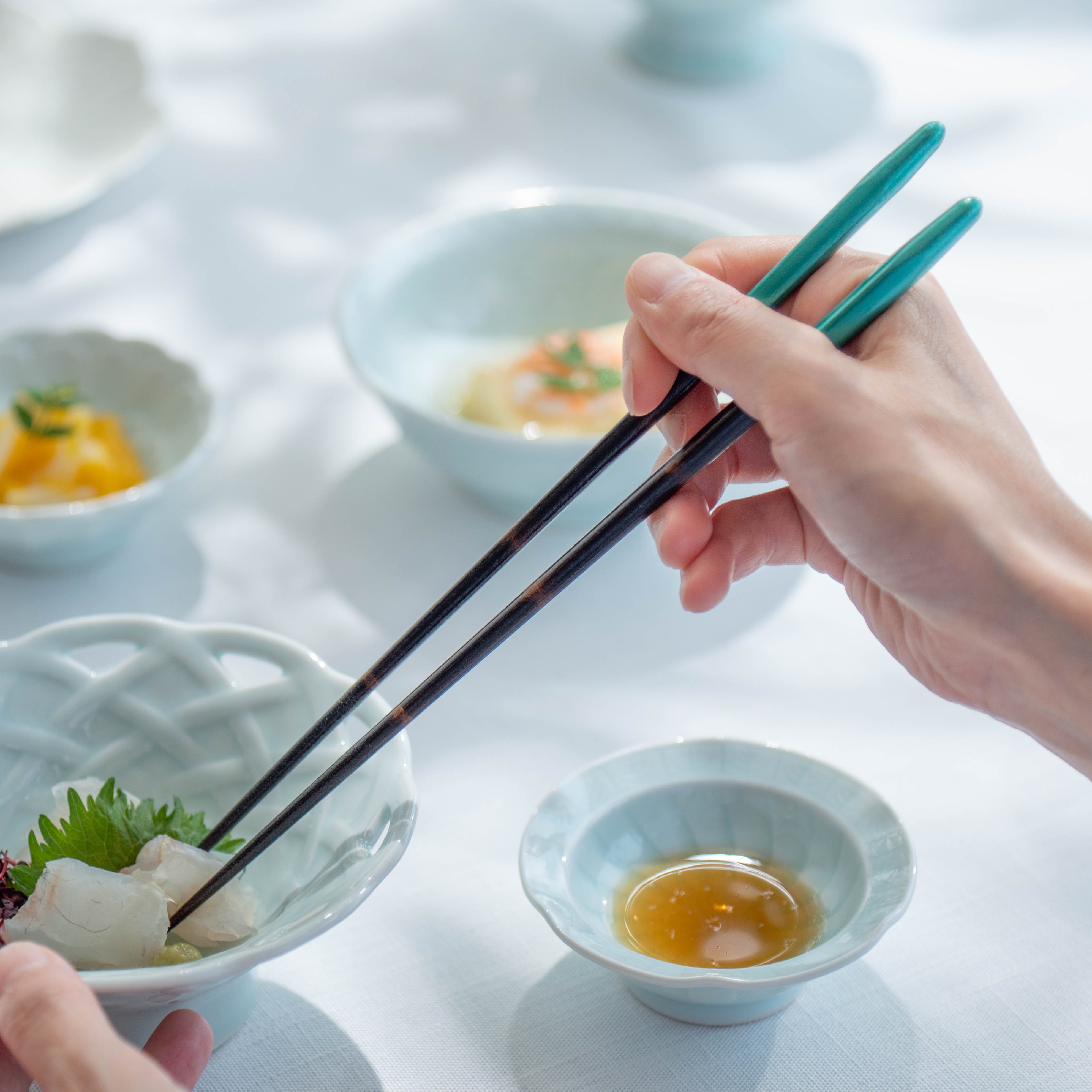 Peacock Feather Luster Chopsticks