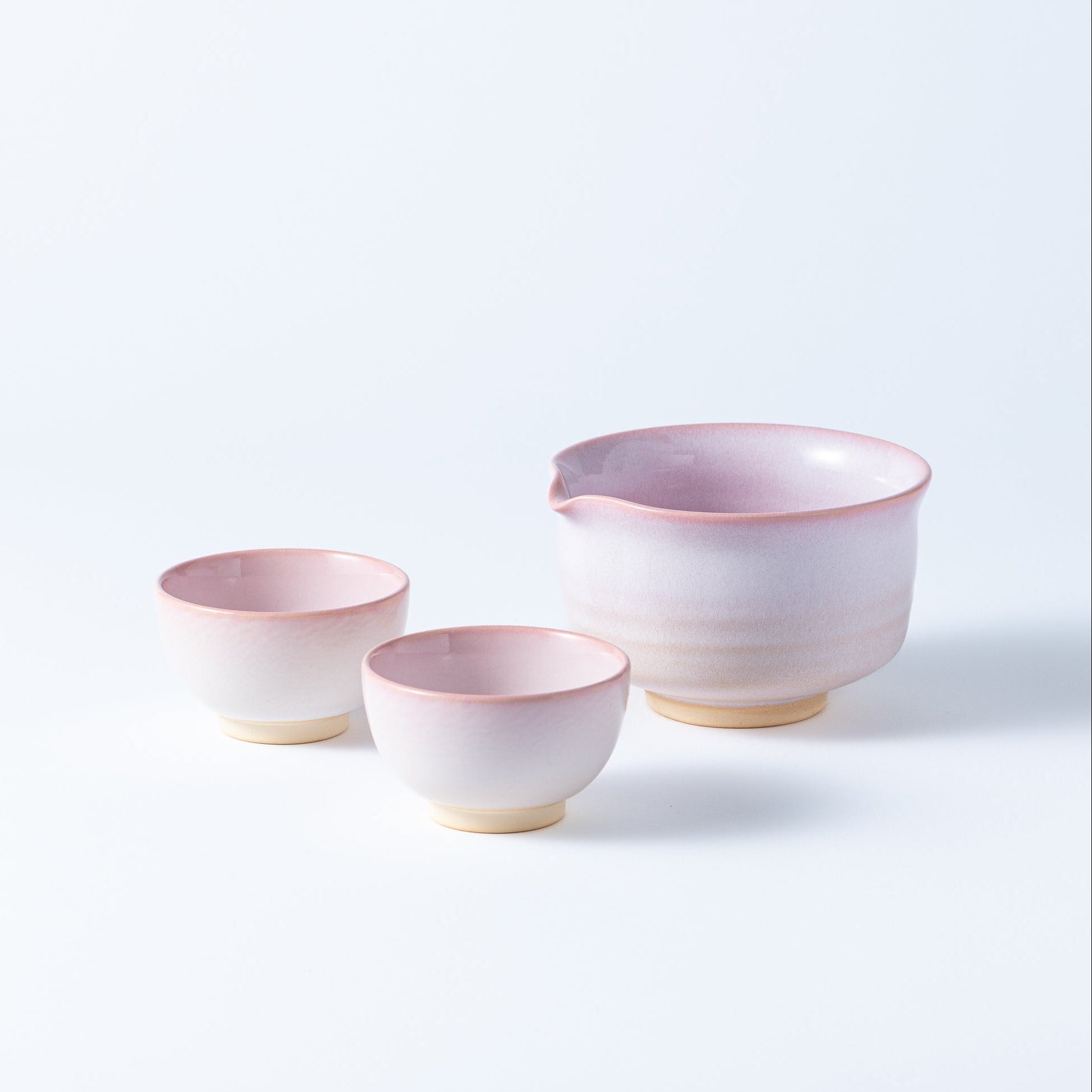 Pink Gradient Matcha Tea Set