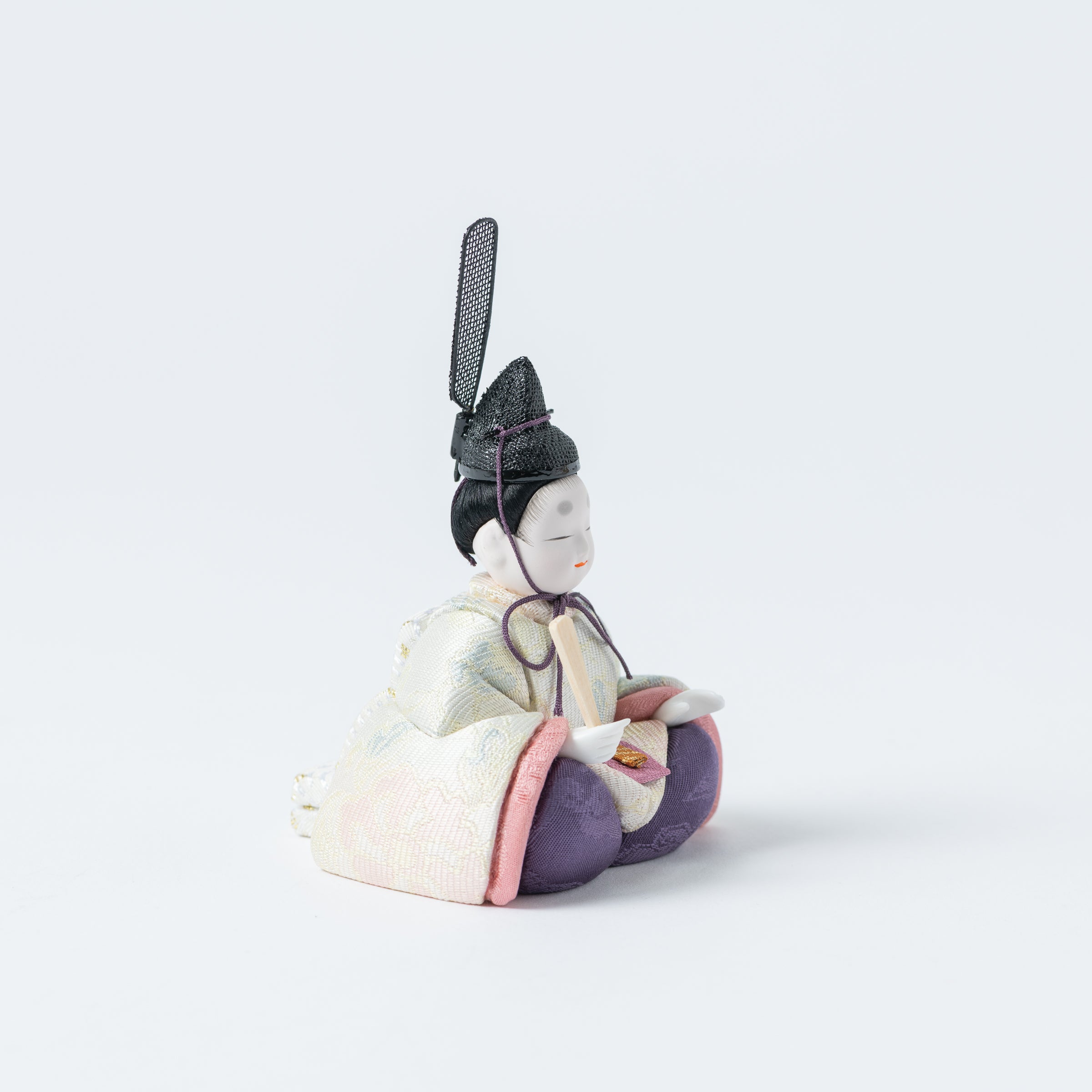 Peony Arabesque Hina Dolls with Golden Folding Screen