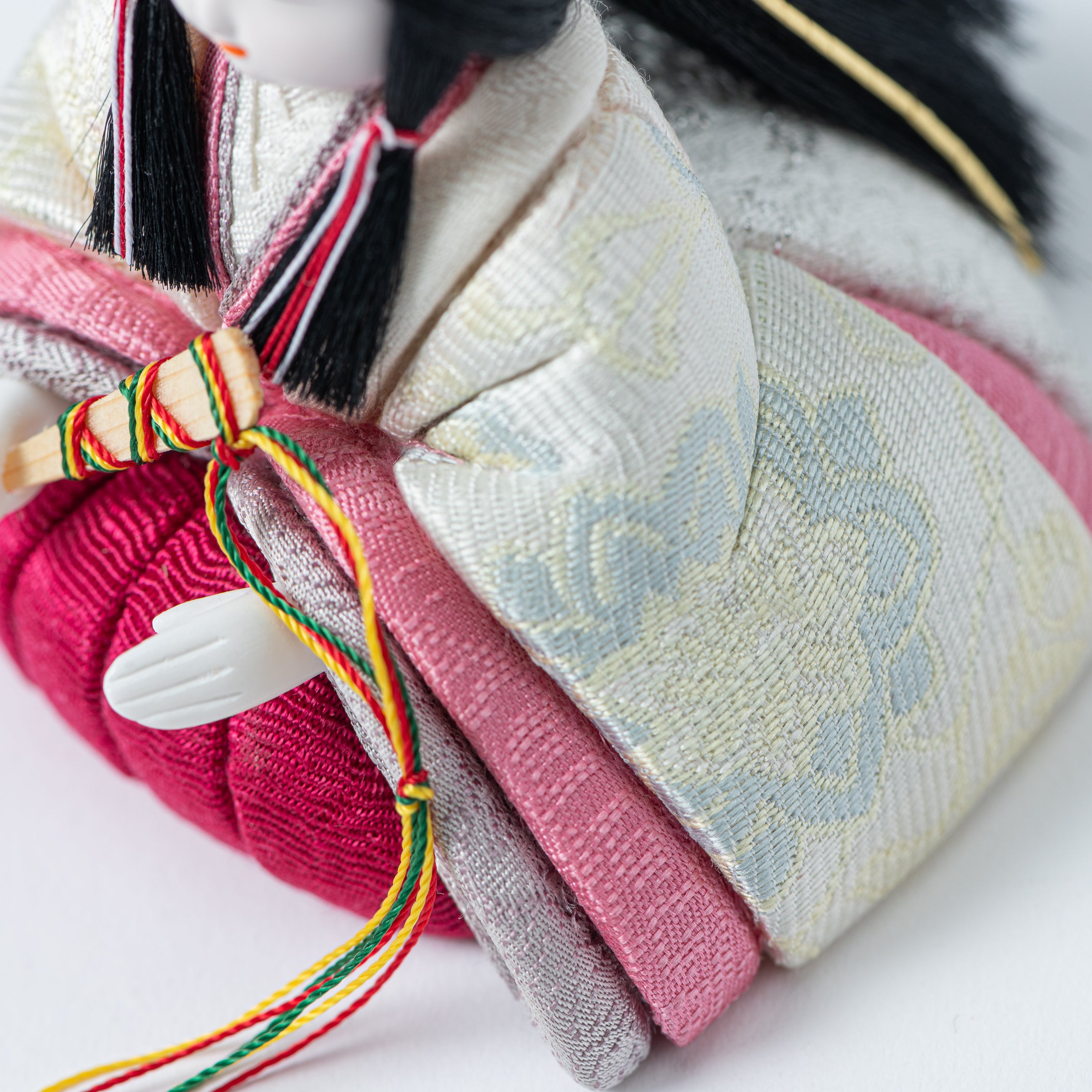 Peony Arabesque Hina Dolls with Golden Folding Screen