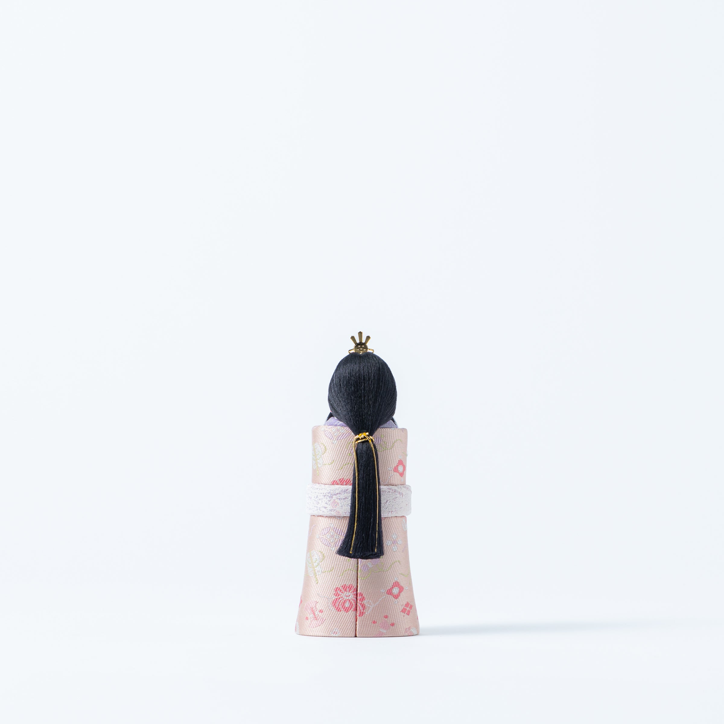 Standing Hina Dolls with Maki-e Plum Blossom Screen