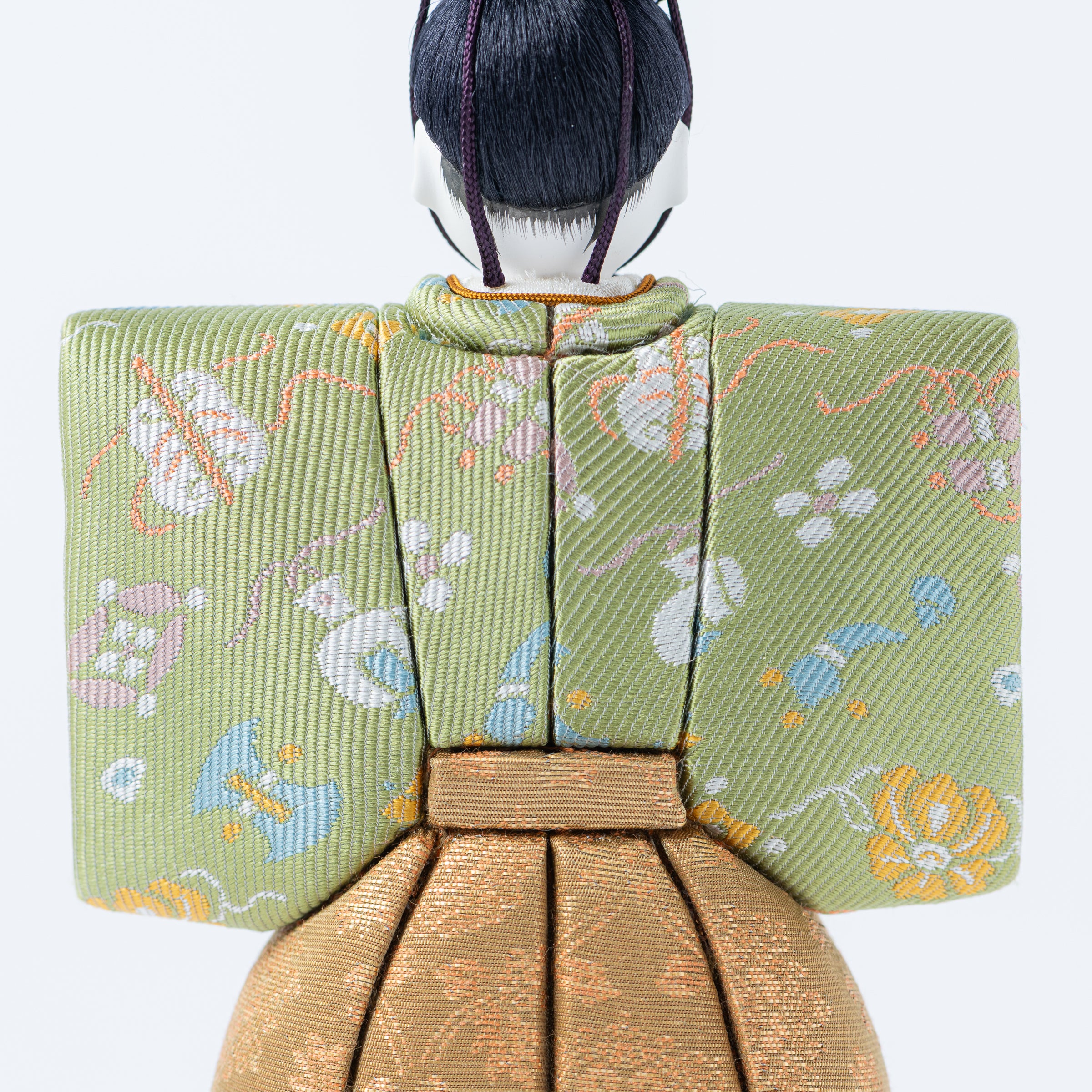 Standing Hina Dolls with Maki-e Plum Blossom Screen