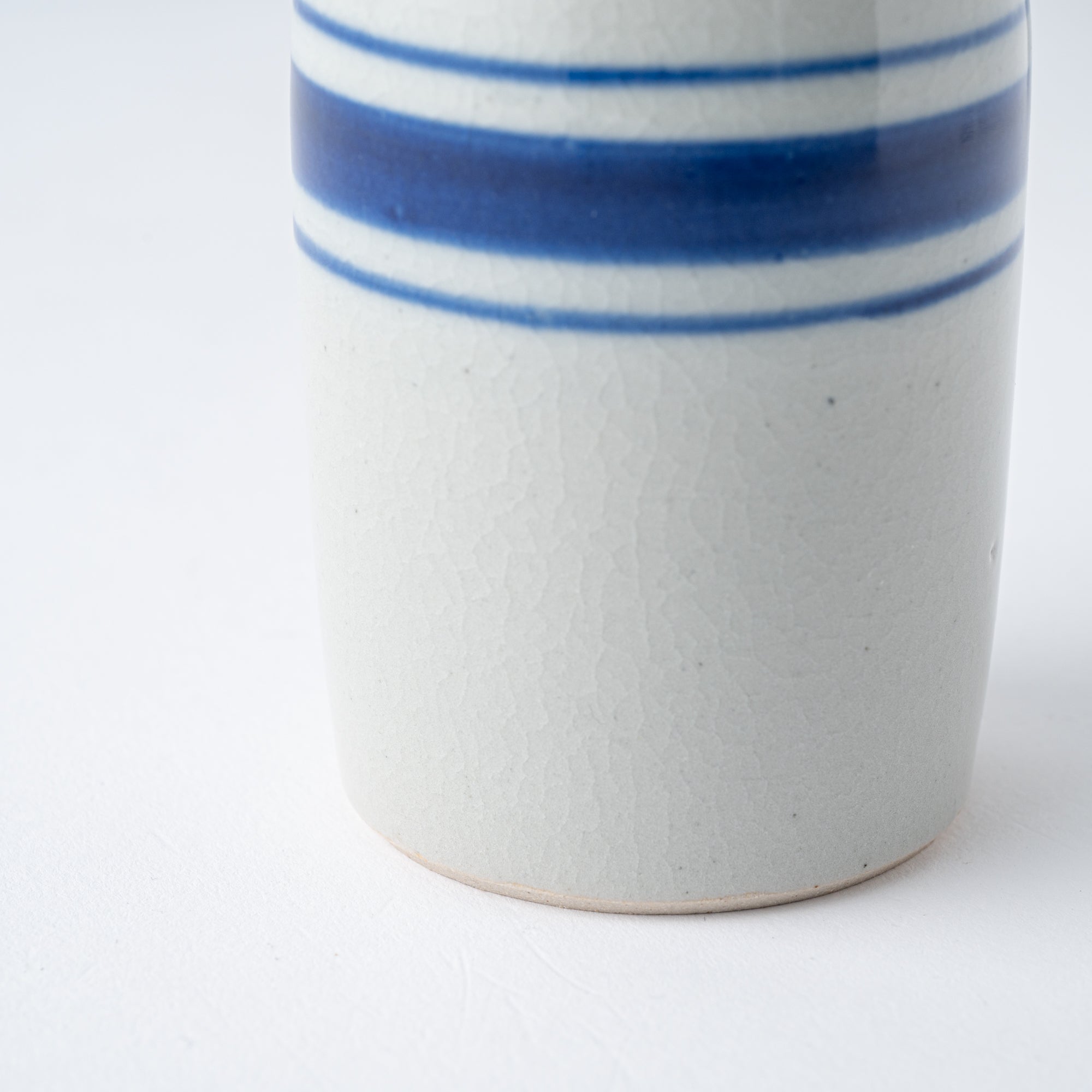 Blue Brush Rim Sake Carafe