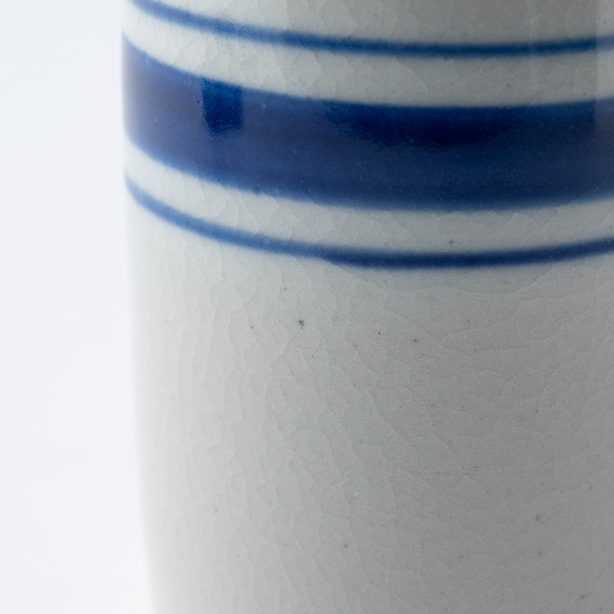 Blue Brush Rim Sake Carafe