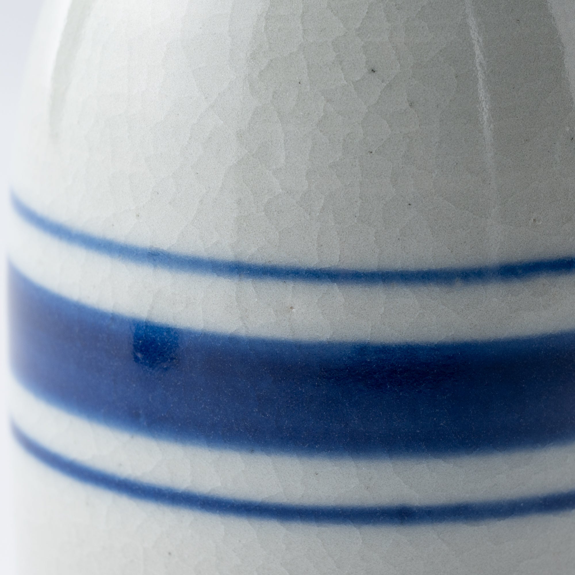 Blue Brush Rim Sake Carafe